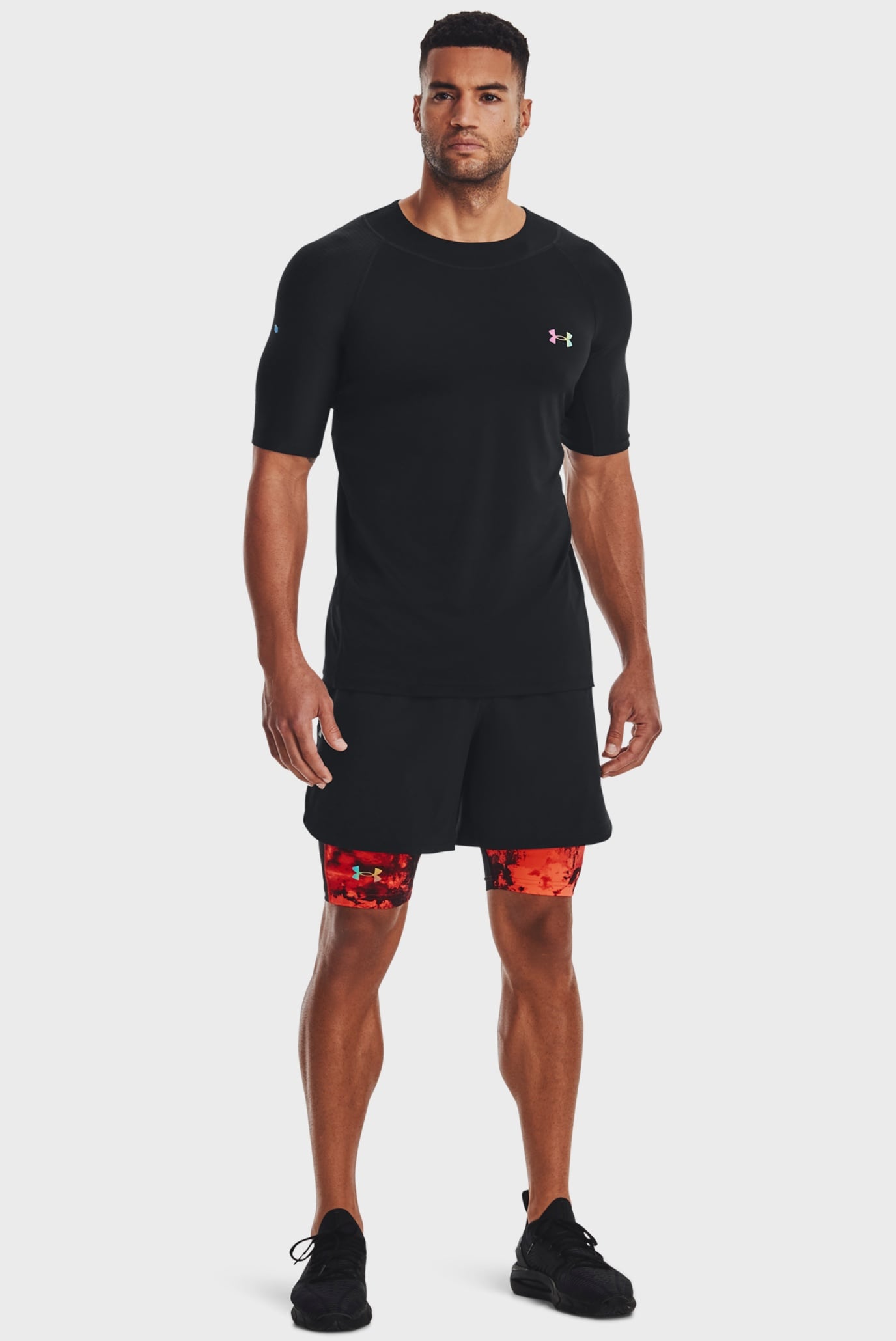 Мужская черная футболка UA SmartForm Rush SS 2