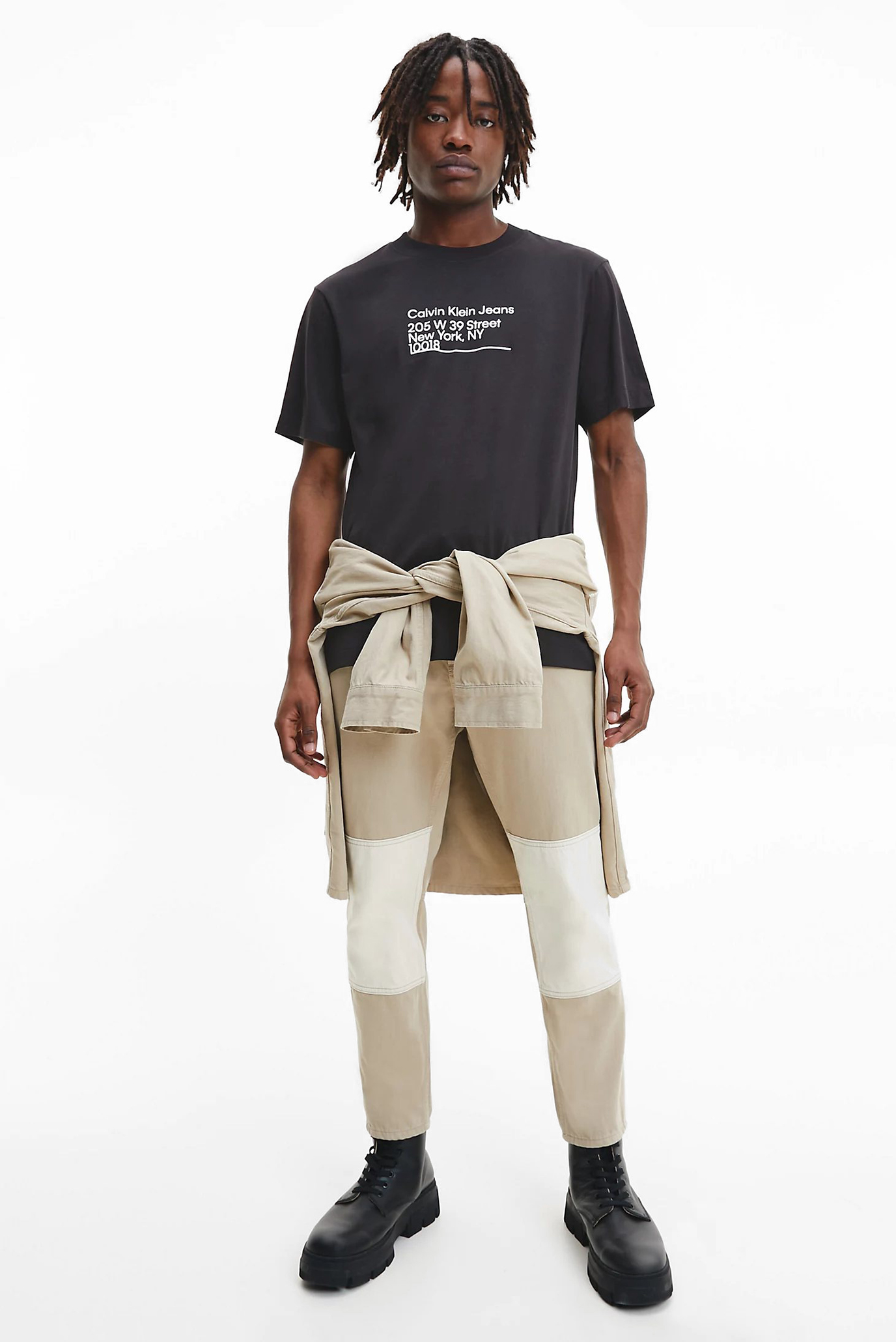 Мужская черная футболка CK ADDRESS LOGO TEE Calvin Klein Jeans ...