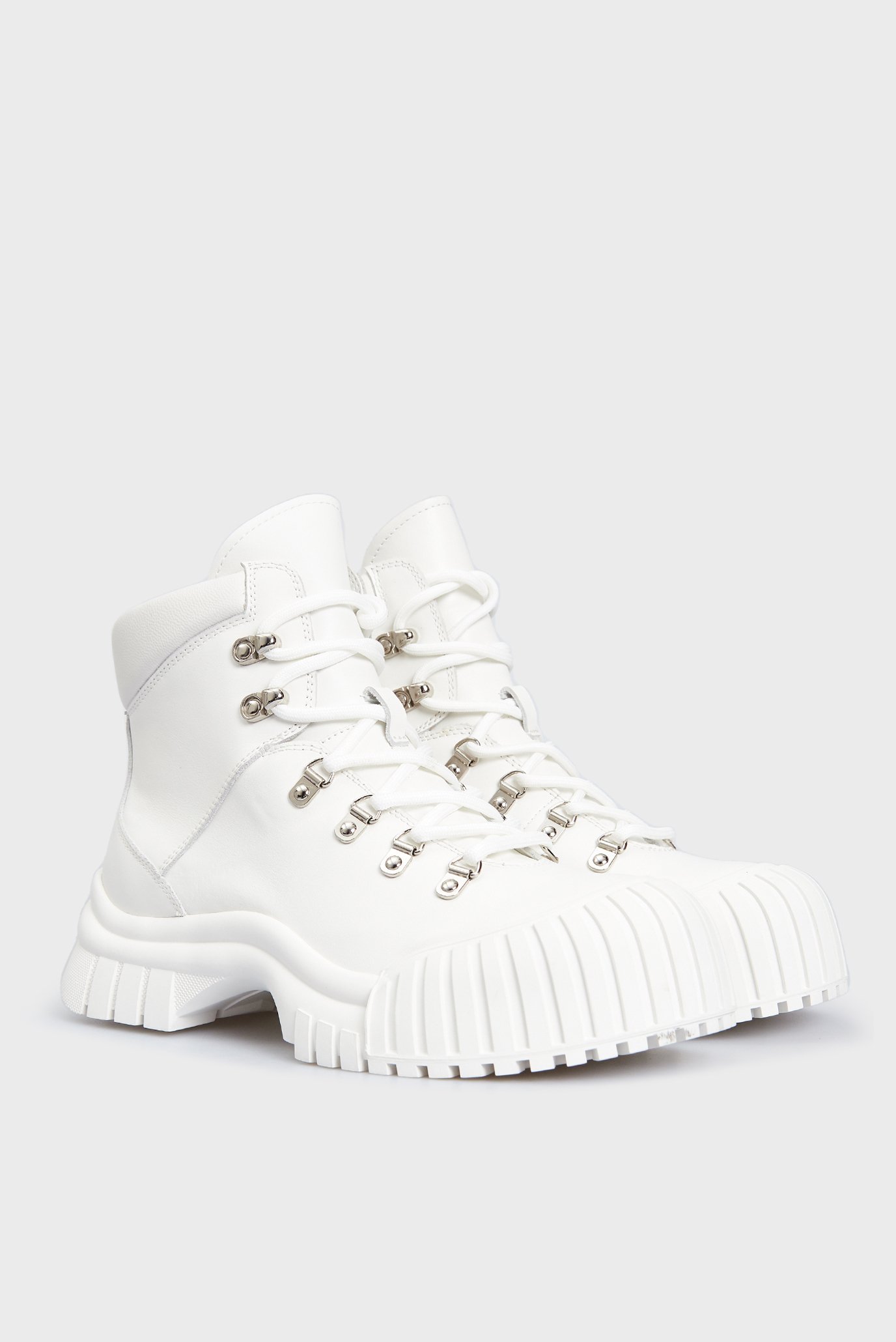 Женские белые кожаные хайкеры MuscariPRPY Женские белые кожаные хайкеры Muscari 2
