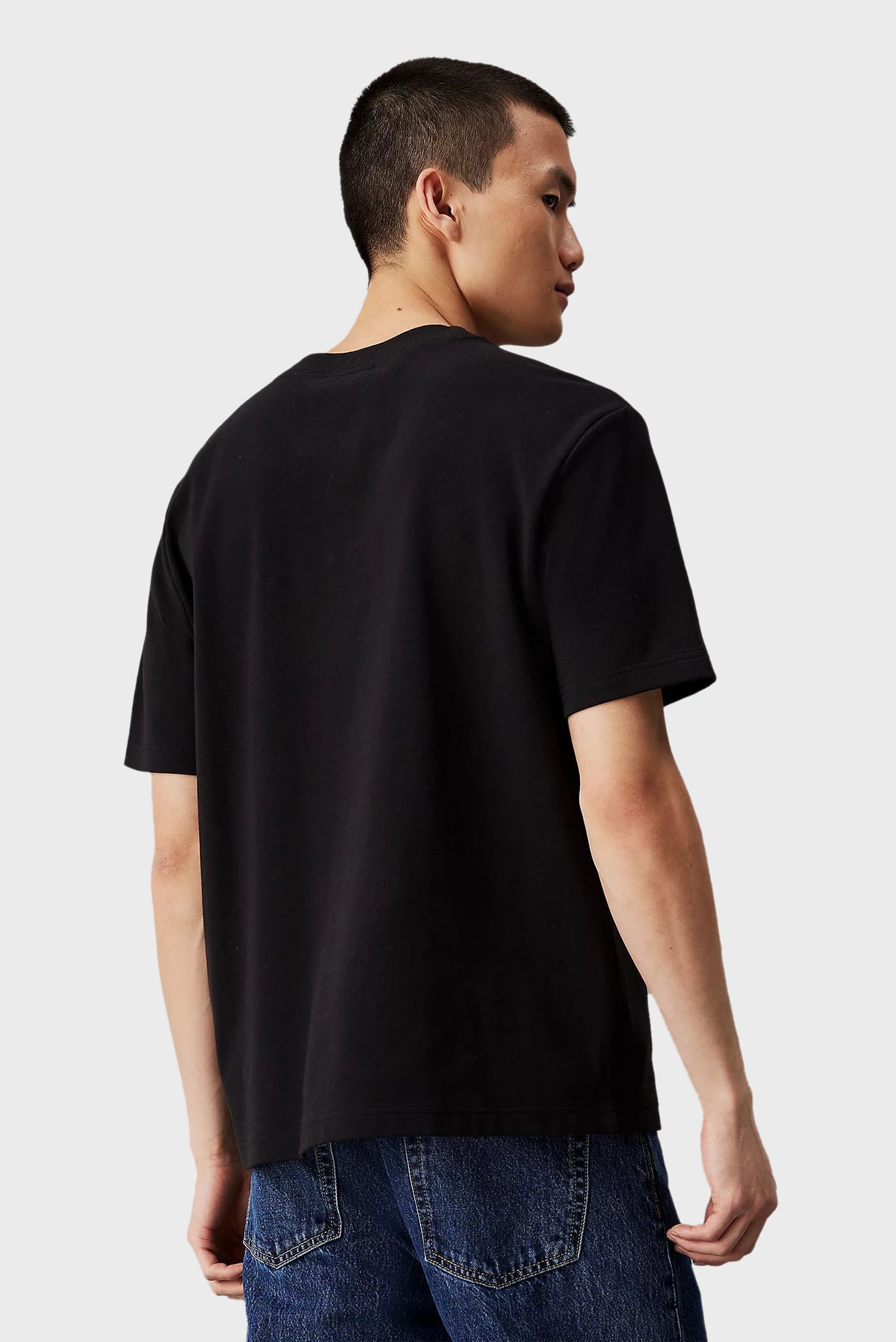 Мужская черная футболка INTERLOCK TEE 3