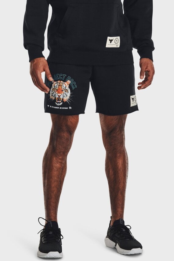 Мужские черные шорты Pjt Rck Rvl Solid Under Armour