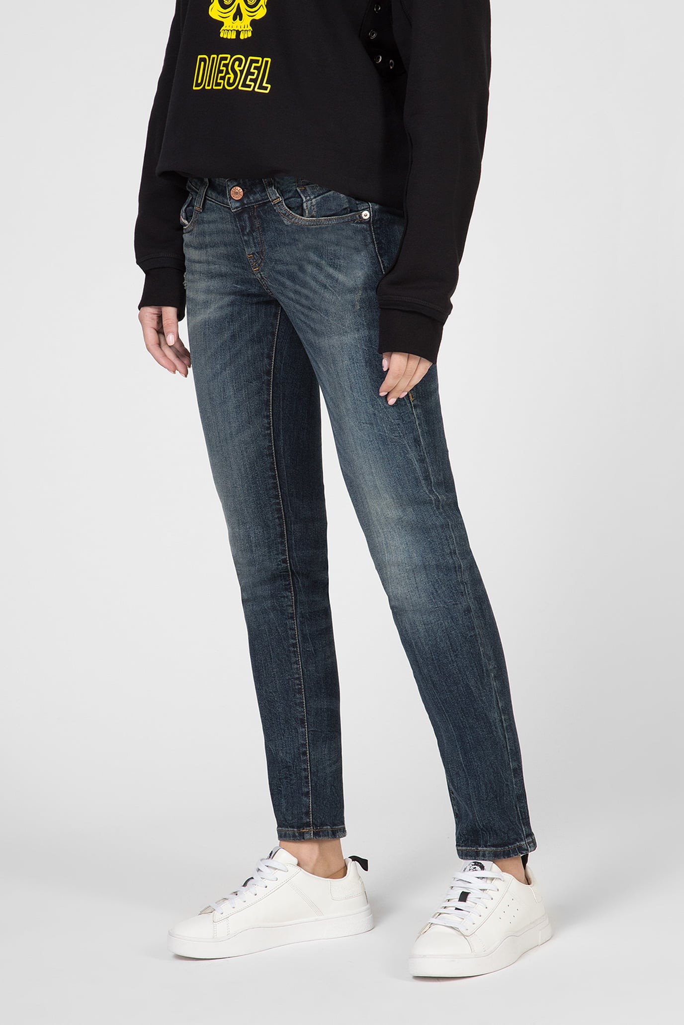 Женские темно-синие джинсы D-RAMY 7