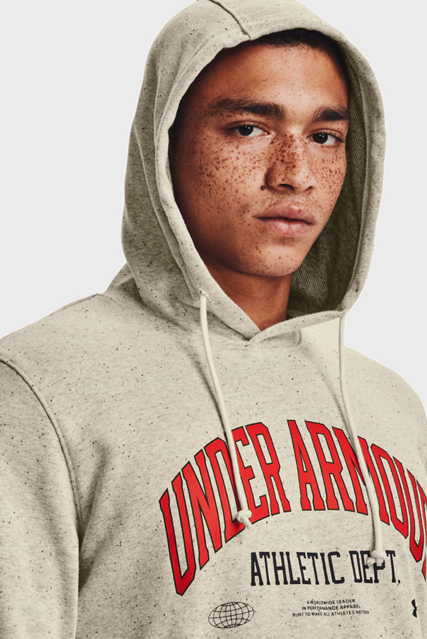 Мужское бежевое худи UA Rival Try Athlc Dept HD Under Armour Мужское бежевое худи UA Rival Try Athlc Dept HD 2