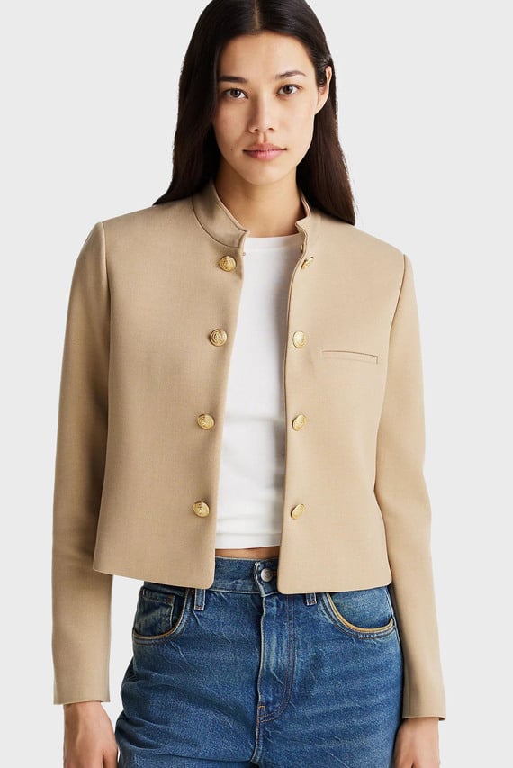Женский бежевый жакет PUNTO SHORT SB BLAZER JACKET