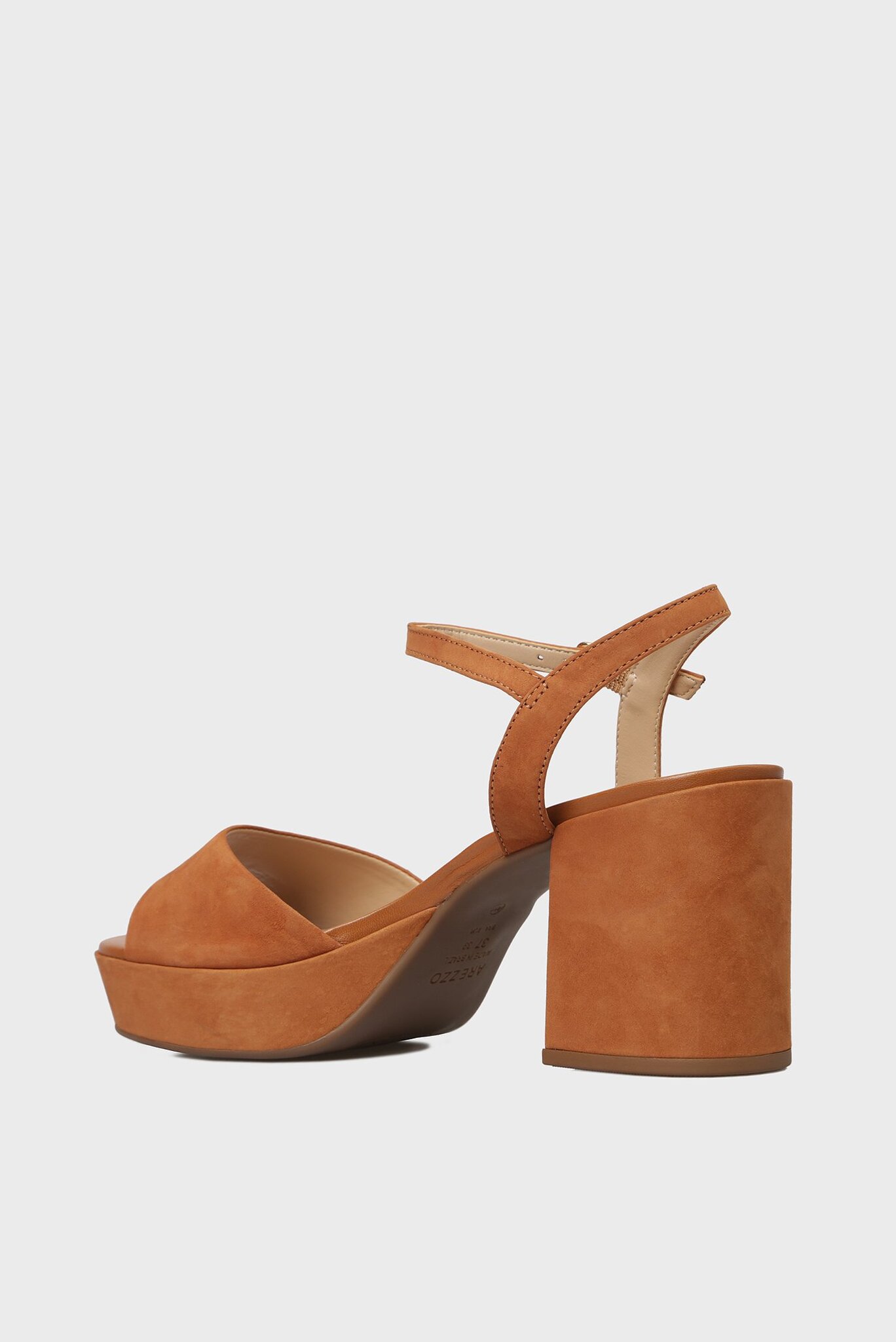 Женские рыжие кожаные босоножкиArezzo Женские рыжие кожаные босоножки 3