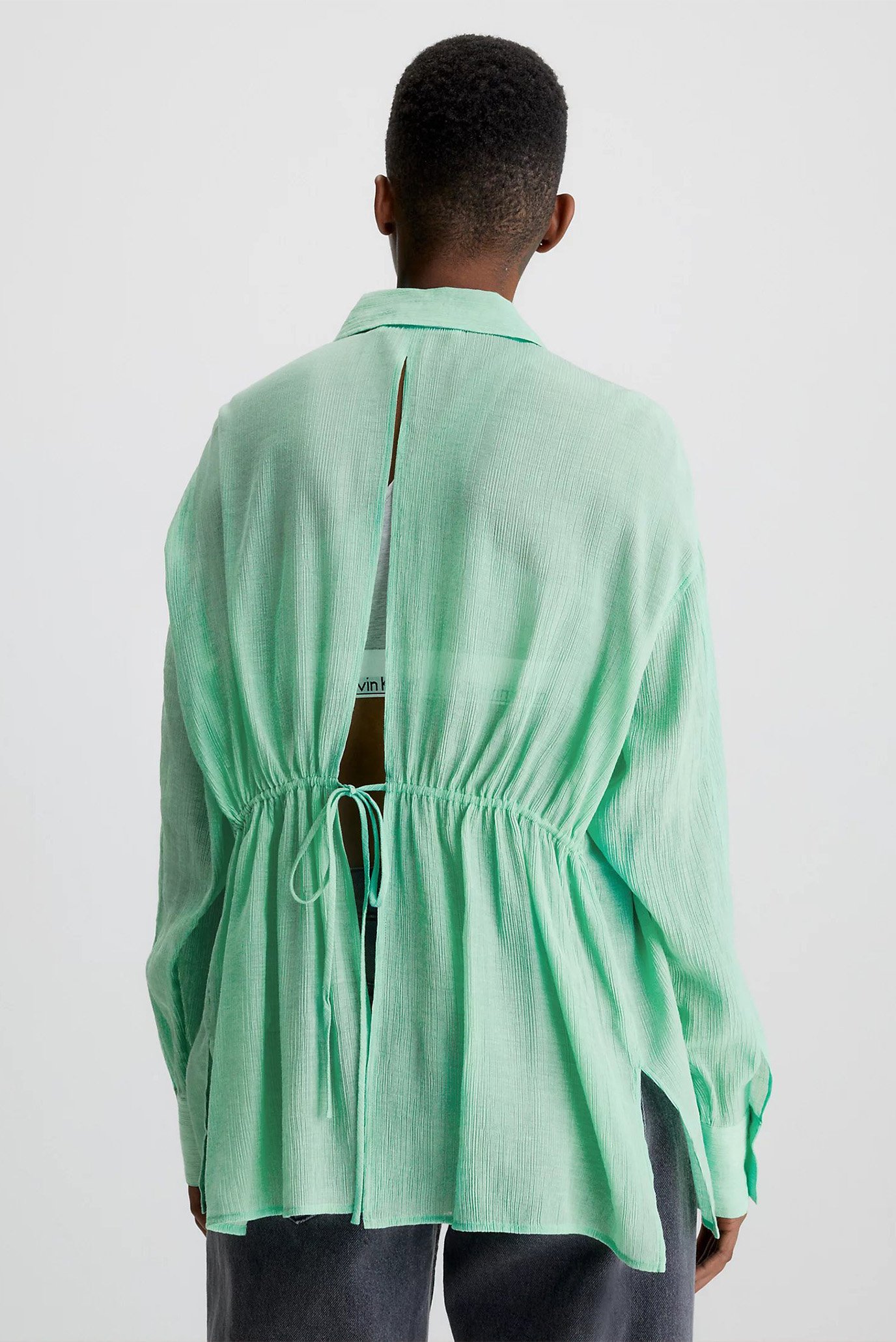 Рубашка CRINKLE TIE DETAIL SHIRT 2