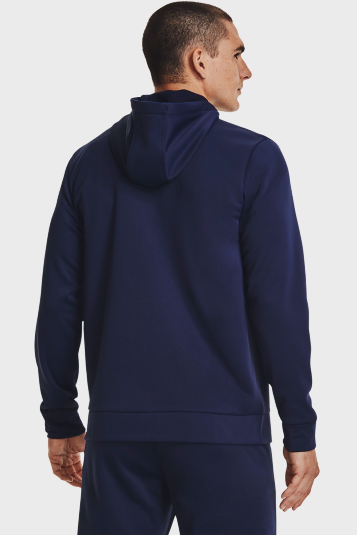 Мужское темно-синее худи UA Armour Fleece FZ Hoodie 3