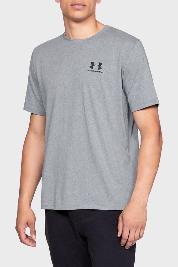 Мужская серая футболка SPORTSTYLE LEFT CHEST SS