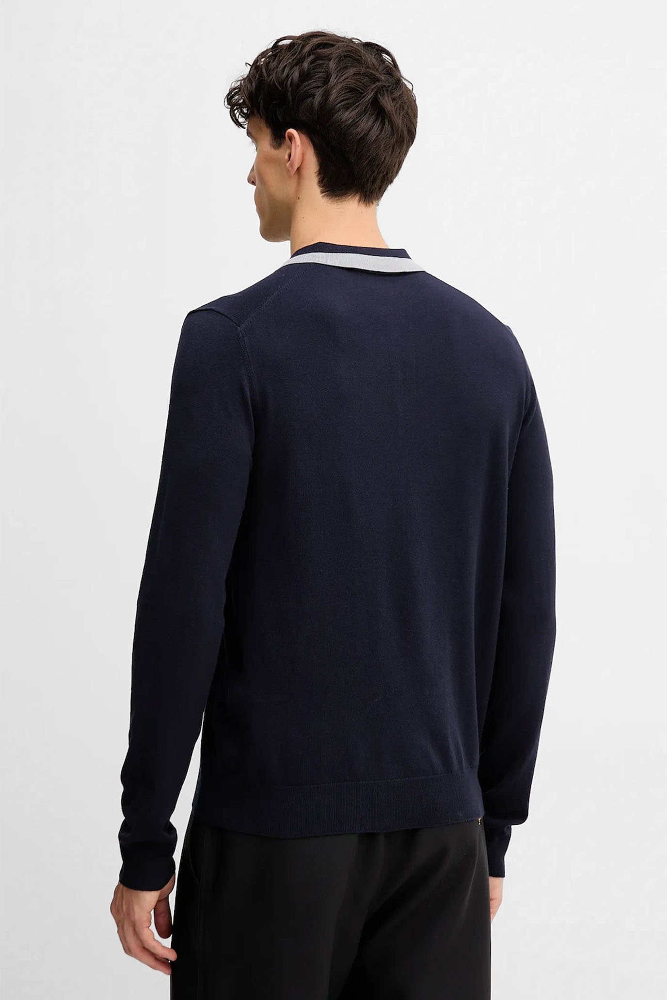 Поло с длинным рукавом LONG SLEEVES POLO - VISCOSE BLEND 3