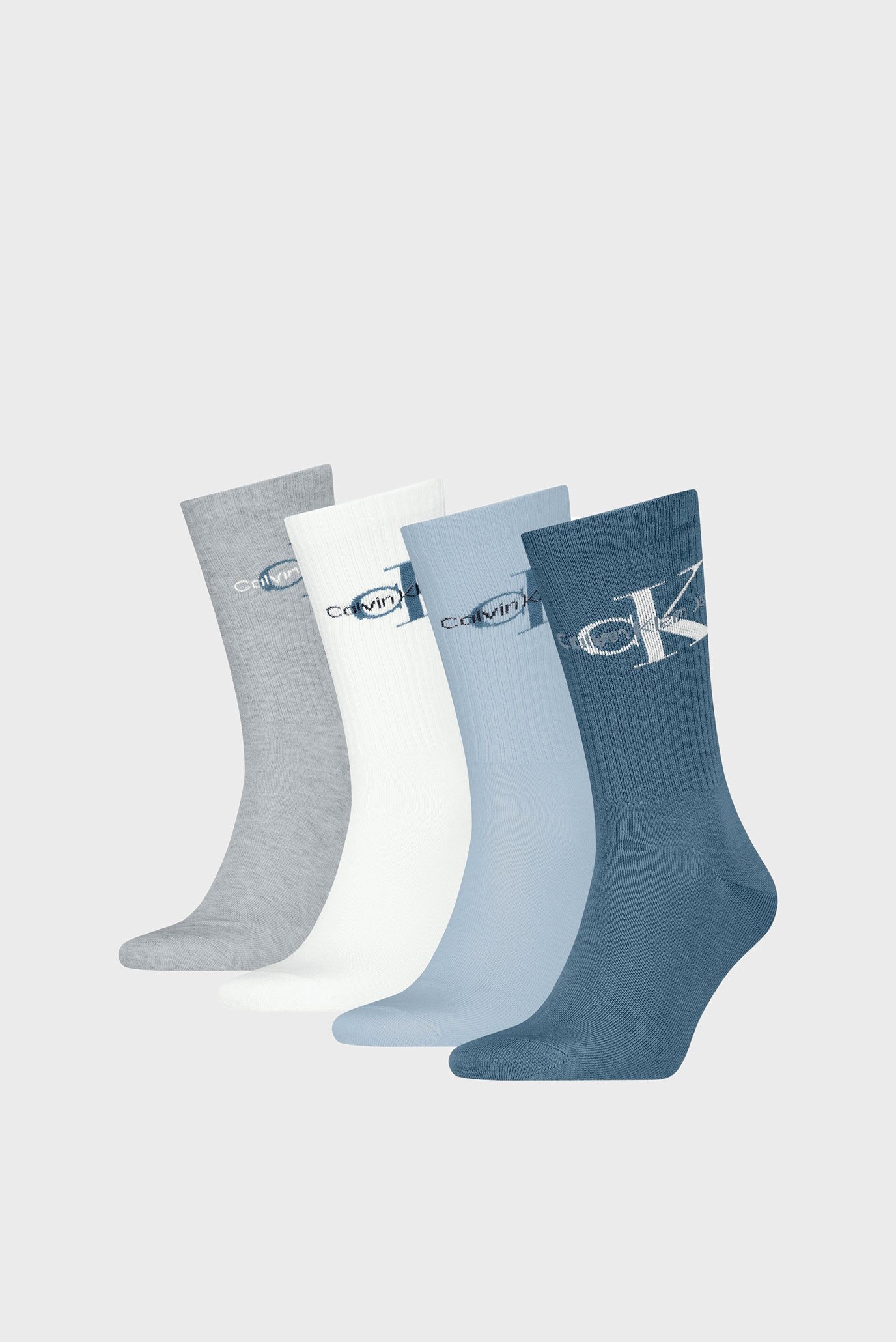 Набор носков/CKJ MEN SOCK 4P GIFTBOX MONOGRAM 1