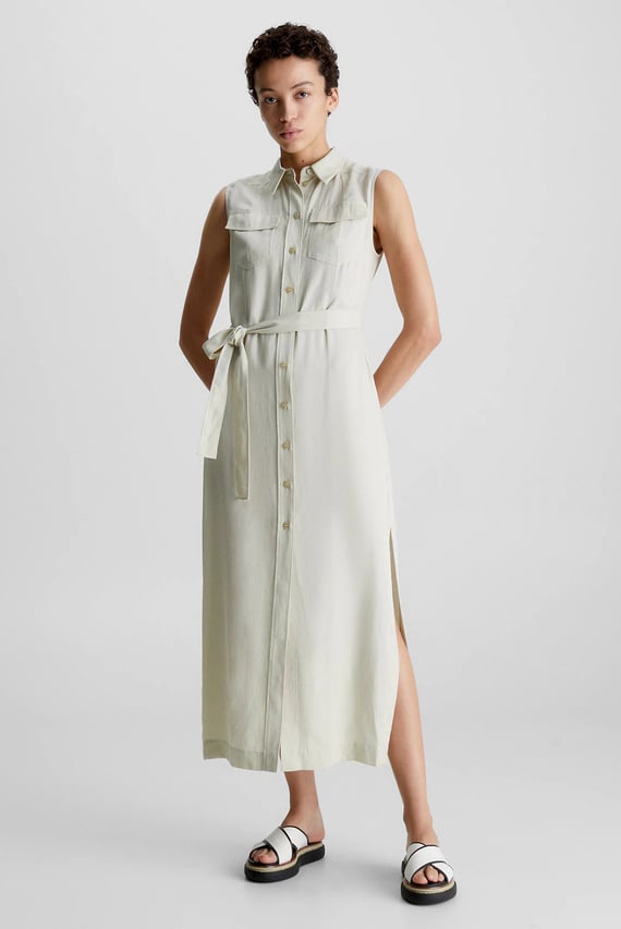 Платье TENCEL SLEEVELESS SHIRT DRESS
