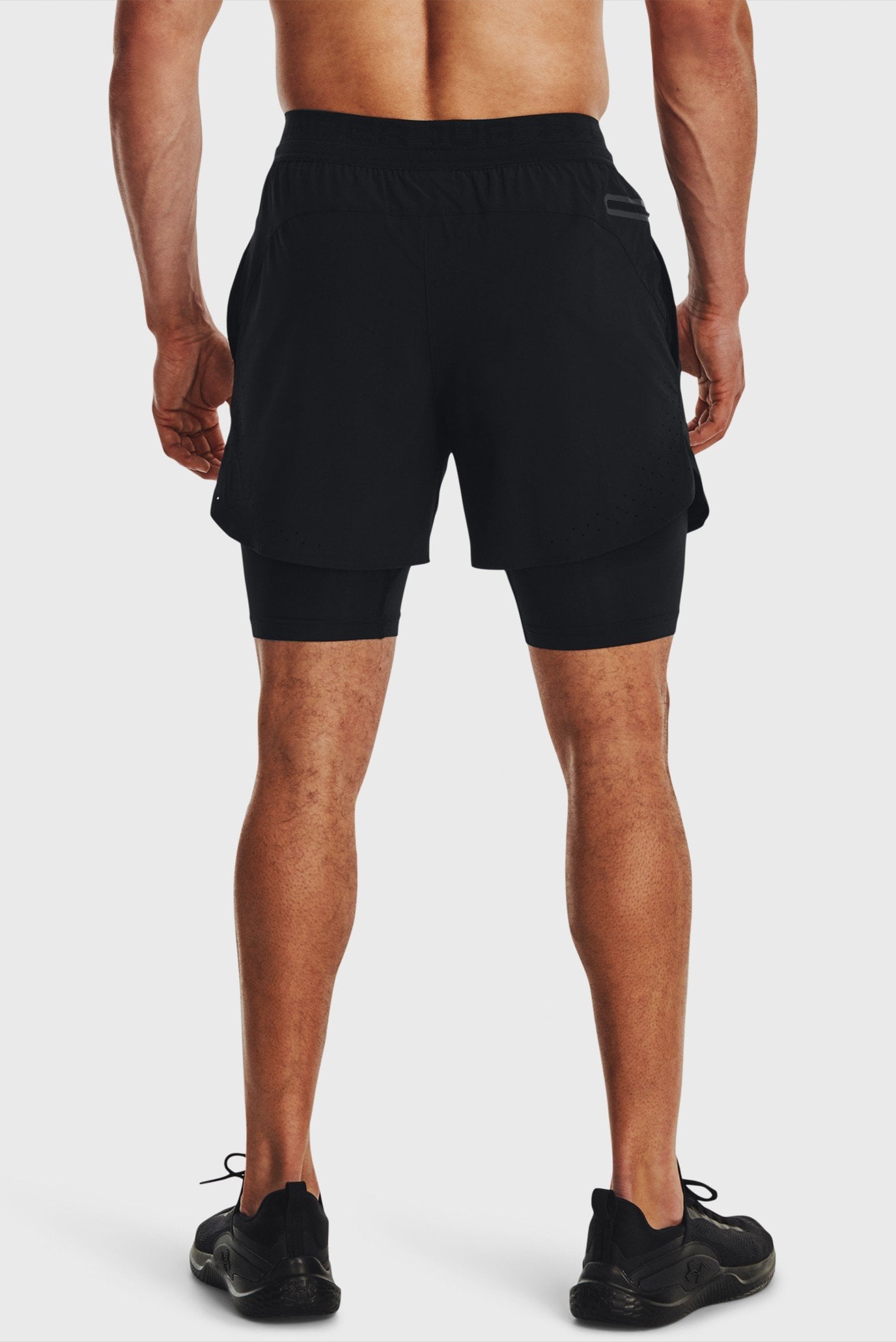 Мужские черные шорты UA Peak Woven 2in1 Sts 2