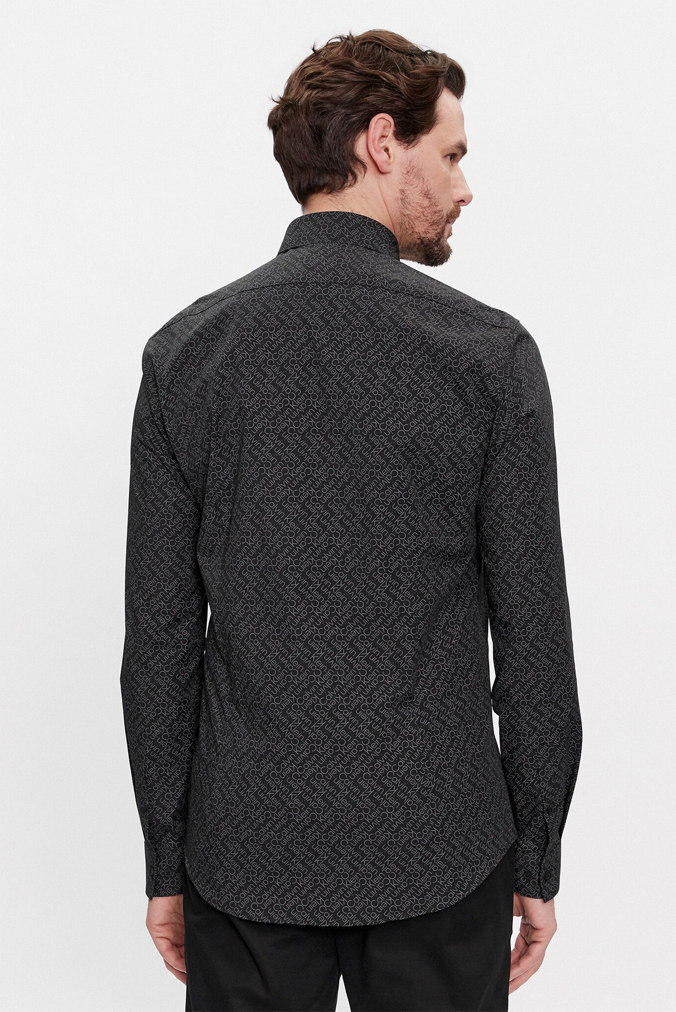 Рубашка POPLIN LOGO PRINT SLIM SHIRT 3