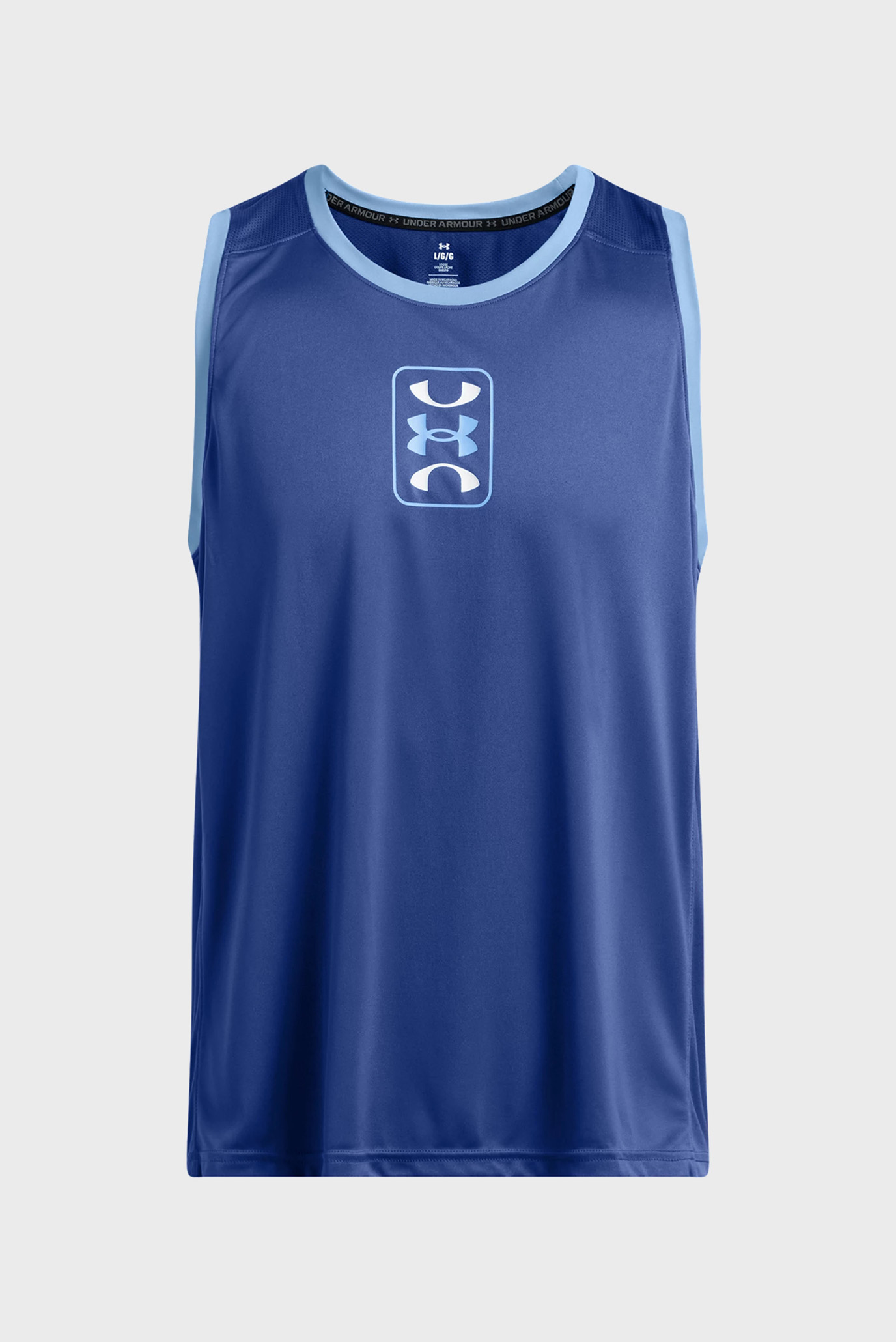Мужская синяя майка UA Hoops Performance SL 3