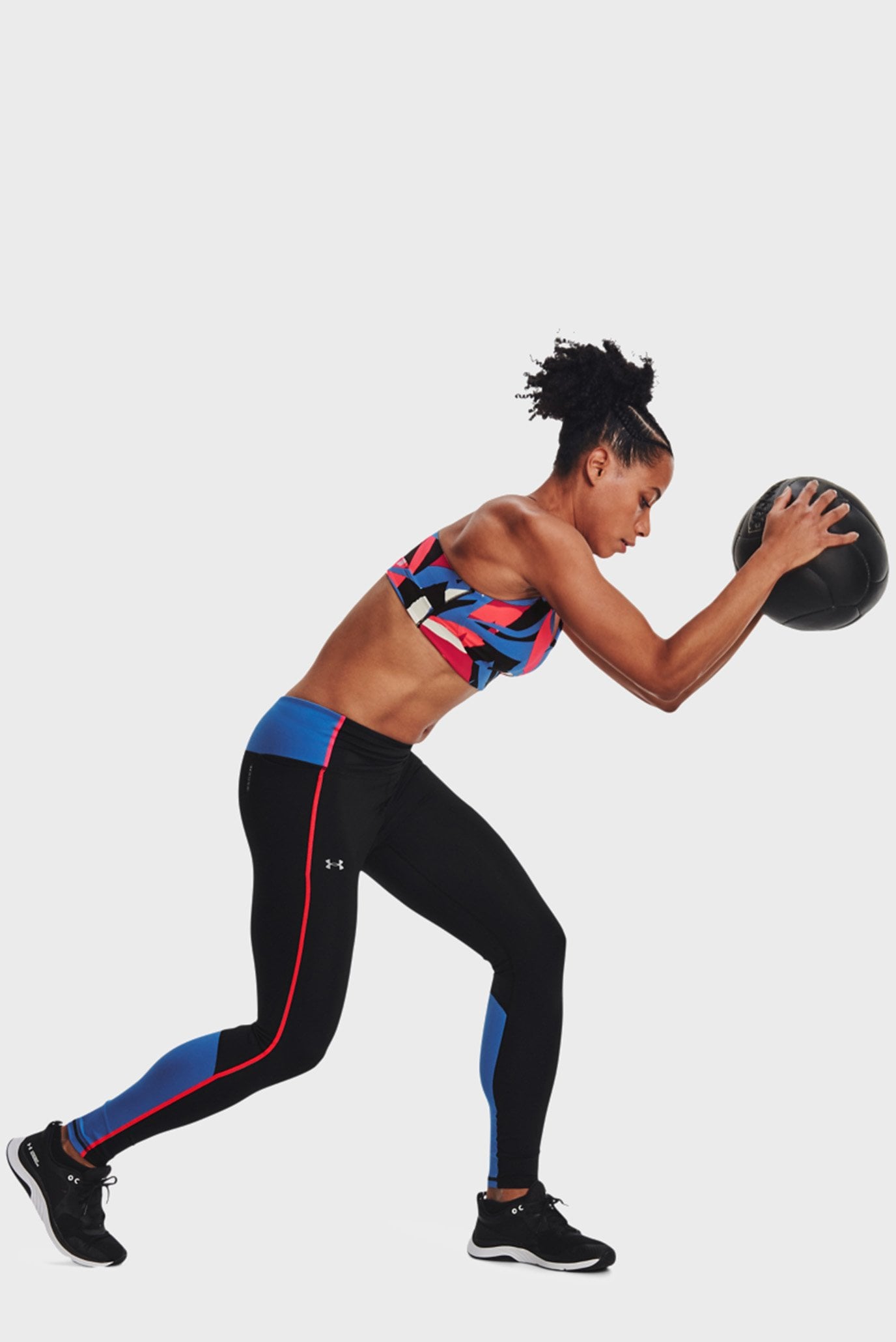 Женские черные тайтсы UA SmartForm RushLeg Packs 5