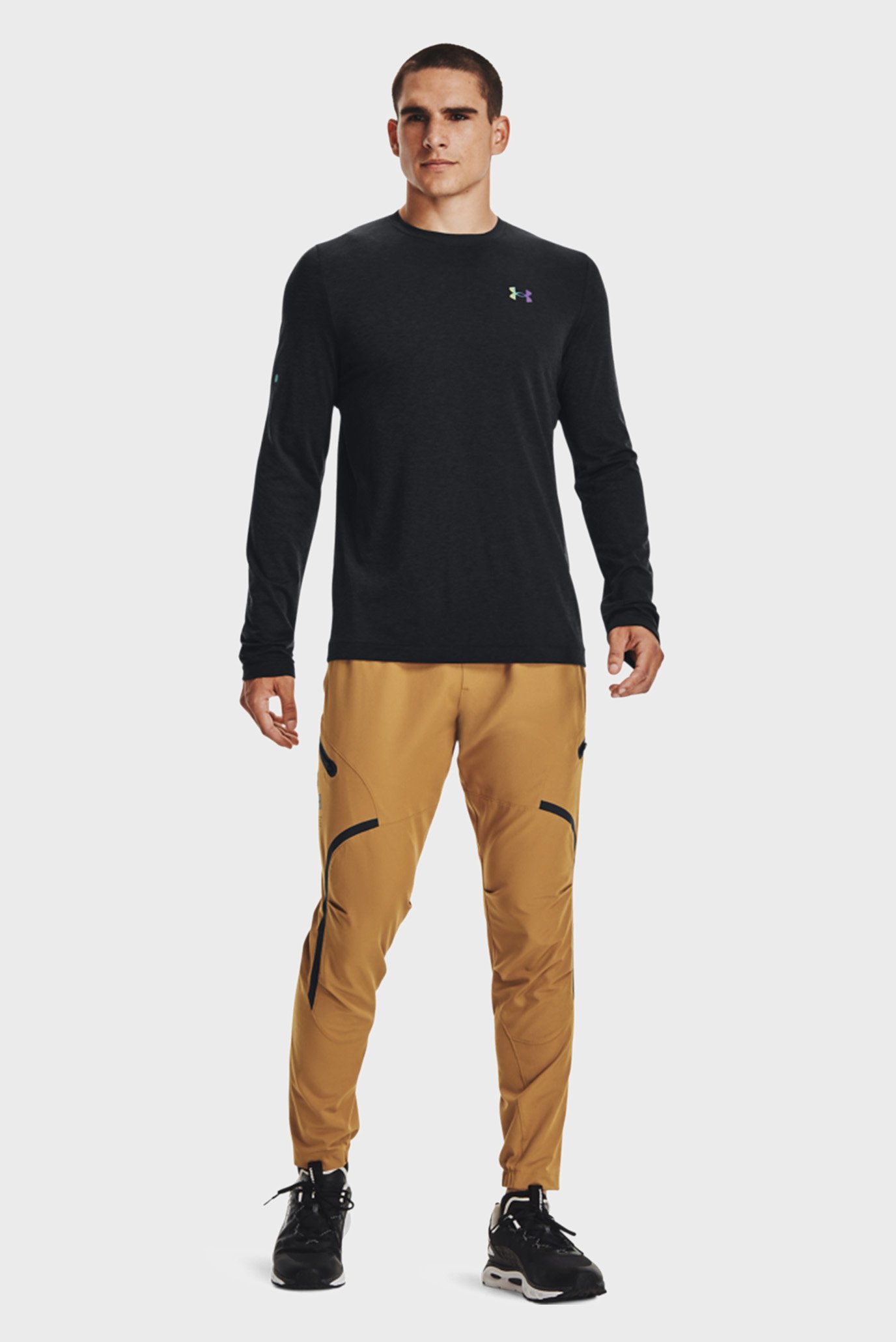 Мужские горчичные спортивные брюки UA UNSTOPPABLE CARGO PANTS 8