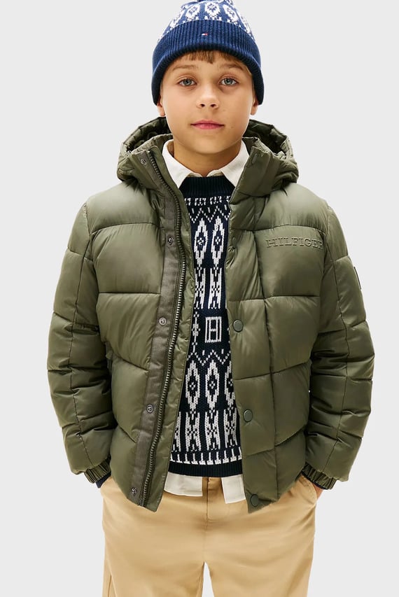 Куртка зимняя MATT AND SHINE EMBOSSED JACKET Tommy Hilfiger Kids
