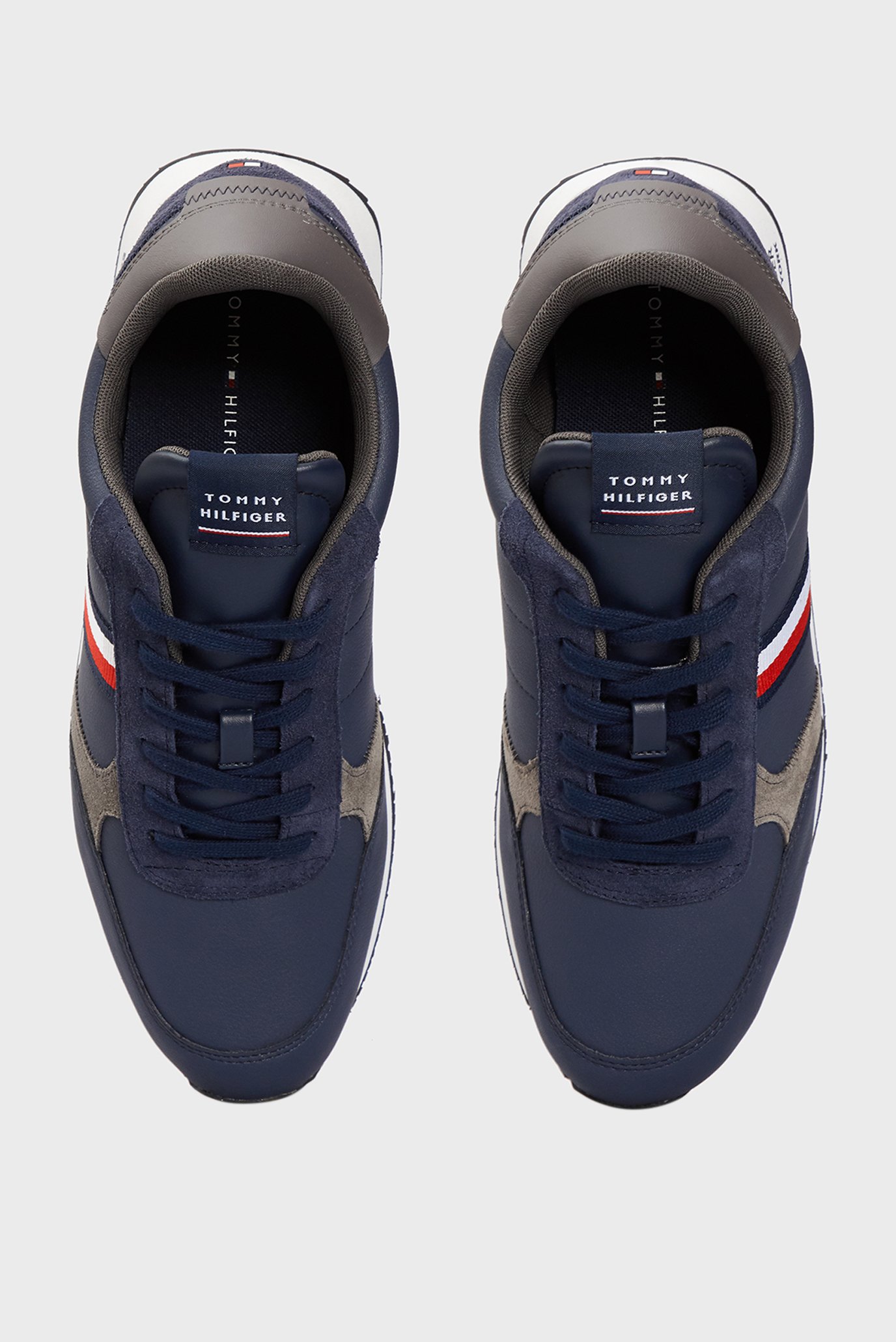 Мужские синие кожаные кроссовки RUNNER LO 10