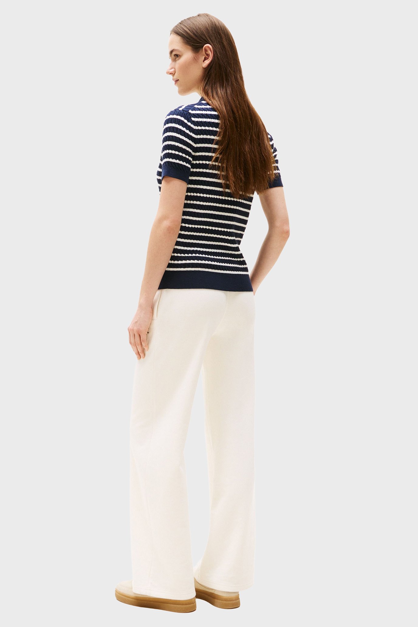 Поло CO CABLE POLO-NK SS SWEATER 3