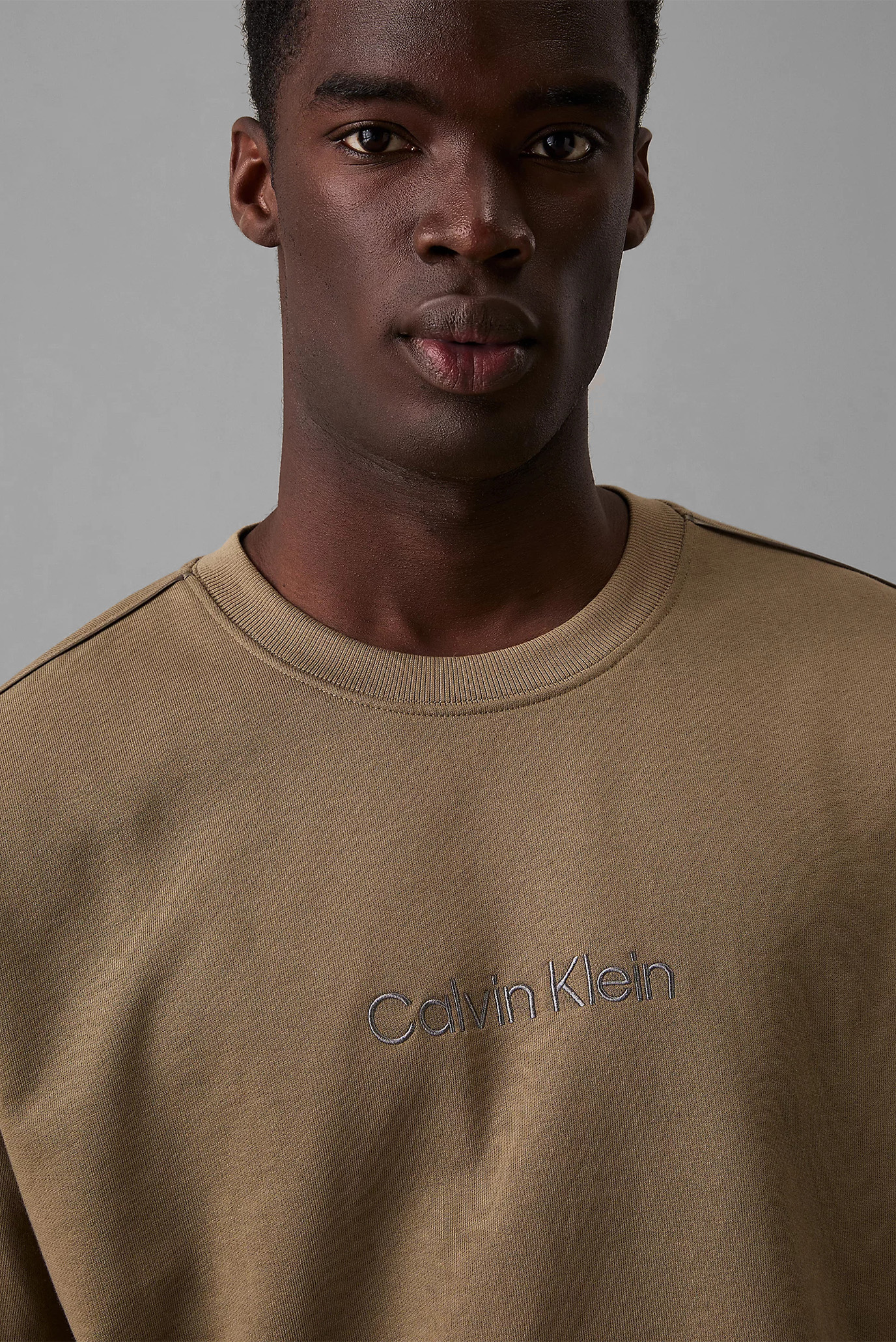 Мужской оливковый свитшот 4