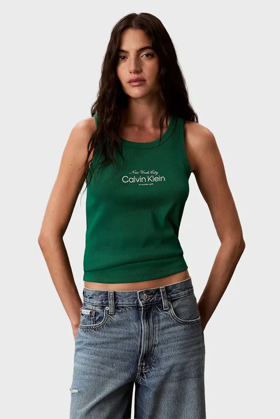 Майка CONTOUR 2X2 RIB GRAPHIC TANK Calvin Klein Jeans
