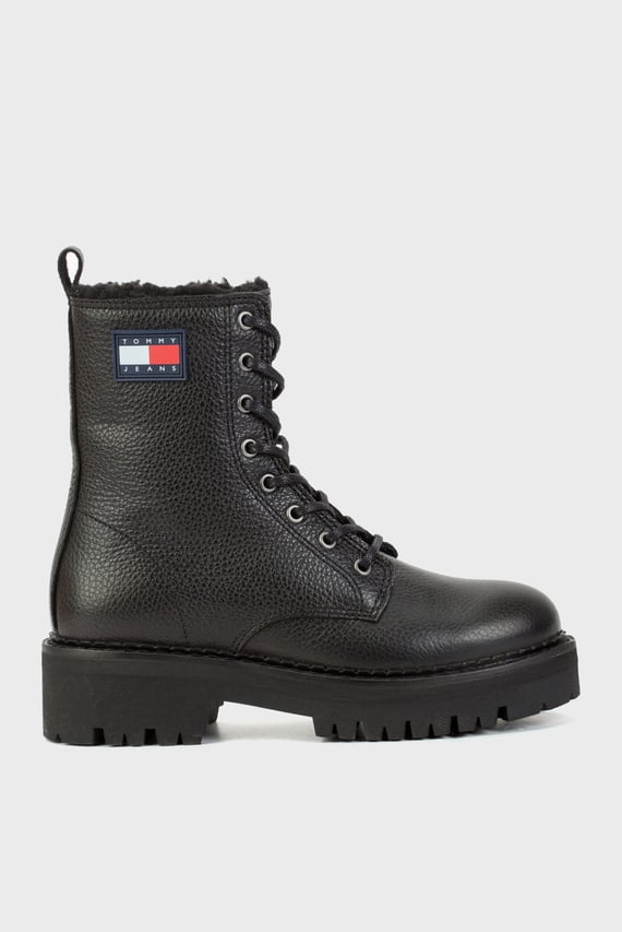 Женские черные кожаные ботинки TJW URBAN BOOT TUMBLED LTR WL