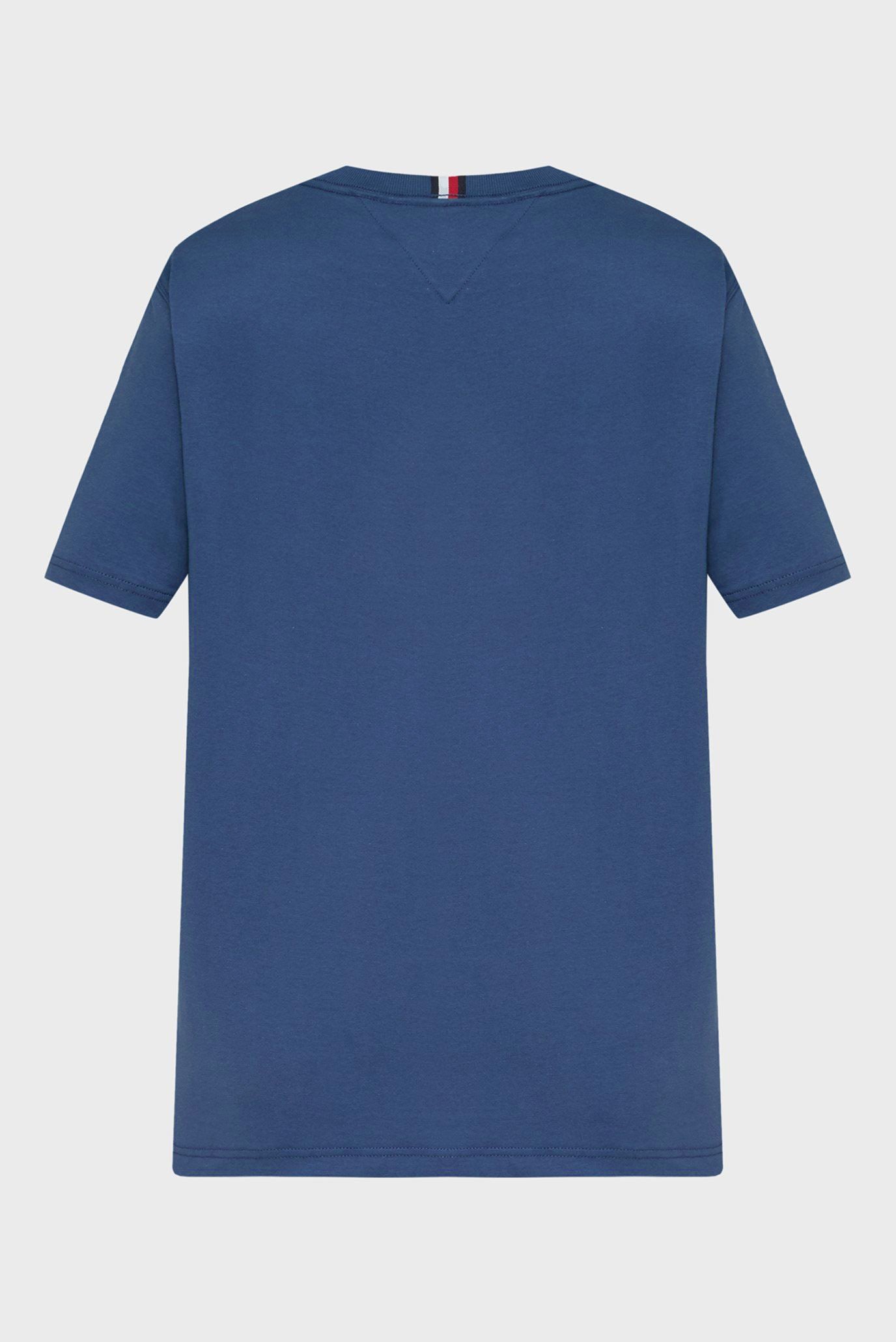 Мужская синяя футболка HILFIGER CHAINSTITCH TEE 6