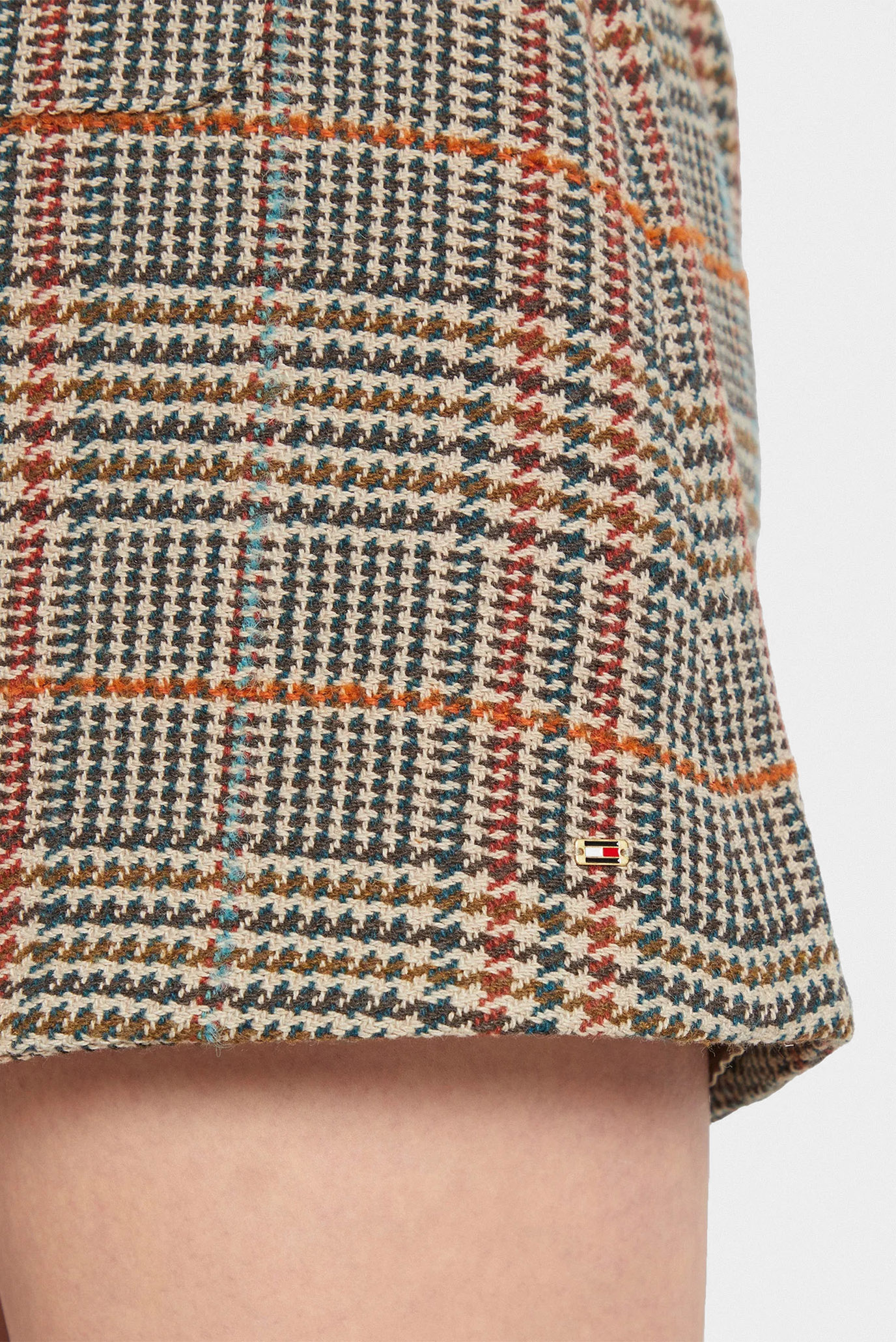 Юбка TWEED WOOL MIX CHECK MINI SKIRT 4
