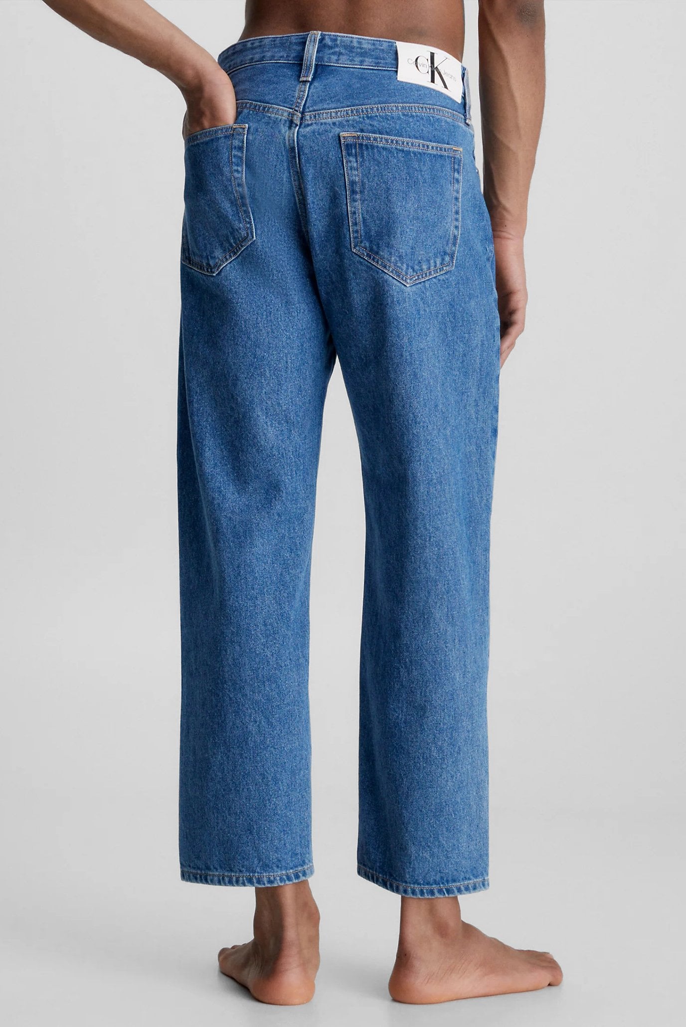 Мужские синие джинсы 90S STRAIGHT CROP 3