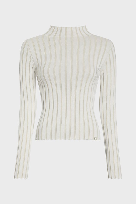 Свитер PLATED HIGH NECK SLIM SWEATER
