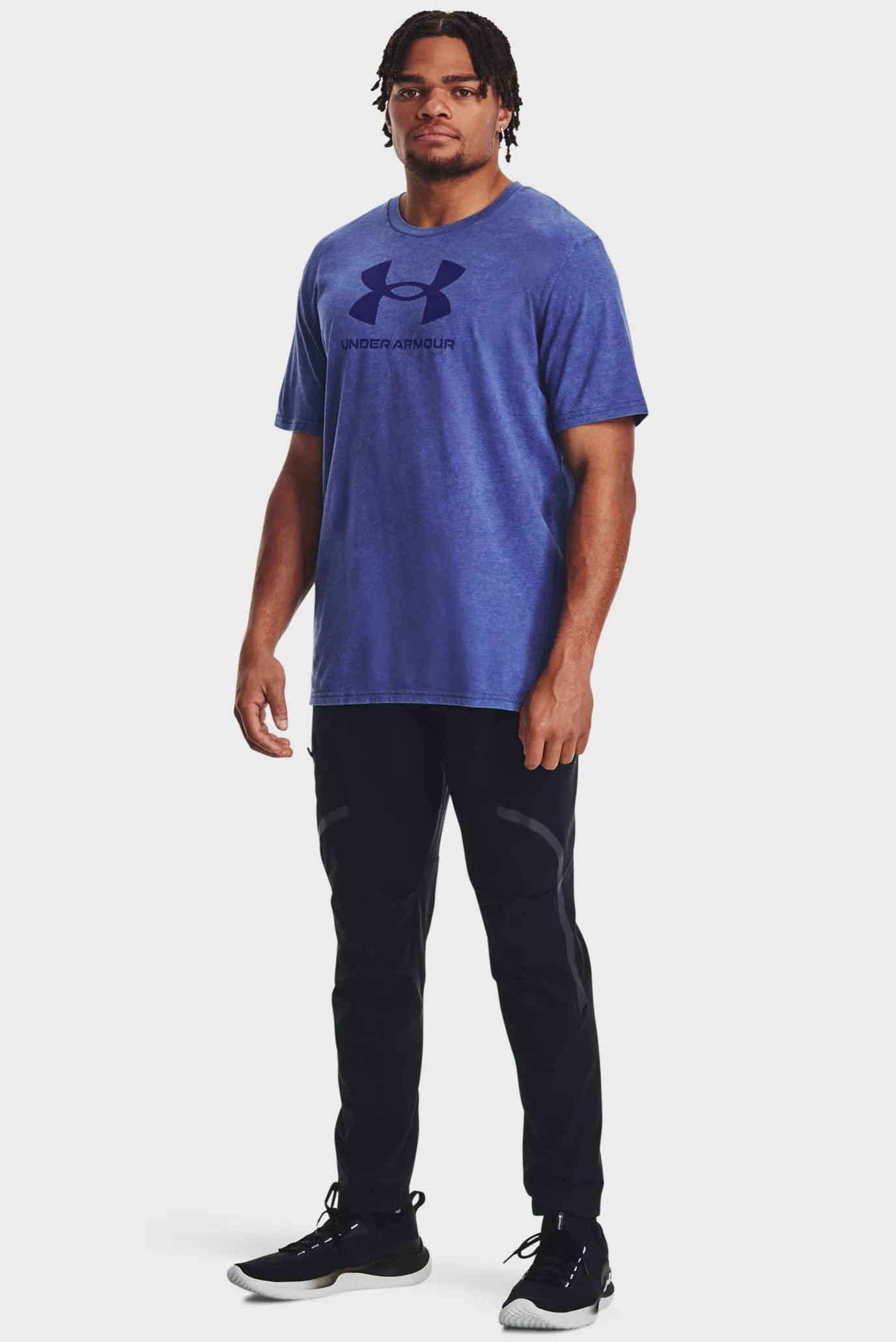 Мужская синяя футболка UA WASH TONAL SPORTSTYLE SS 2