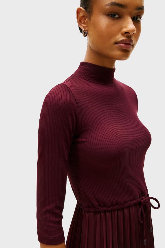 Платье SLIM 5X2 RIB MIX MIDI DRS