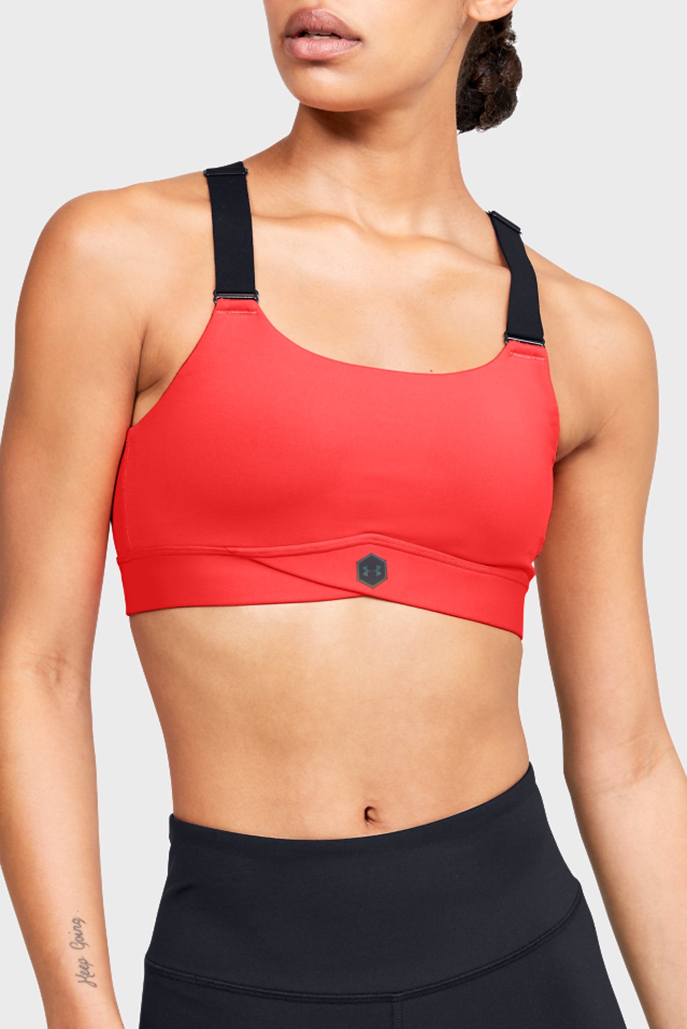 Женское красное спортивное бра Rush Mid Bra-RED 1