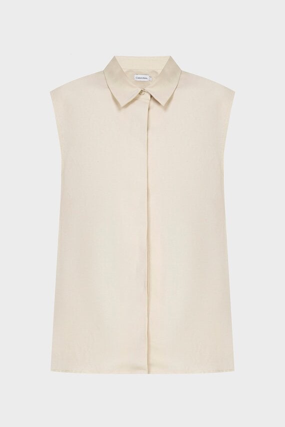 Рубашка/LINEN BLEND RELAXED NS SHIRT