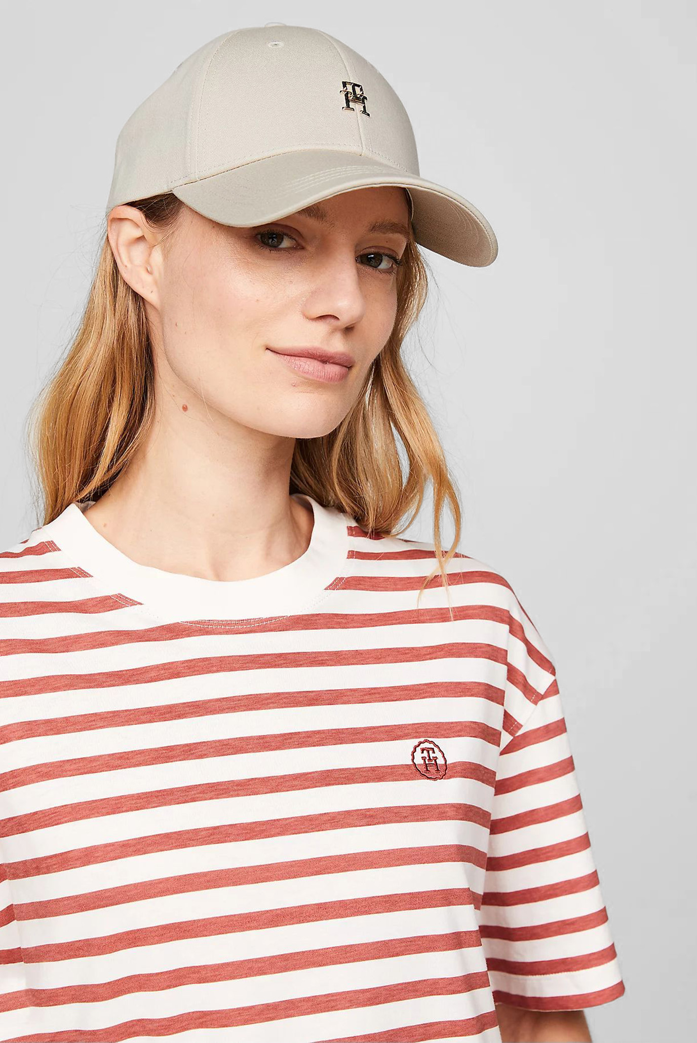 Женская бежевая кепка TH DISTINCT CAP 2