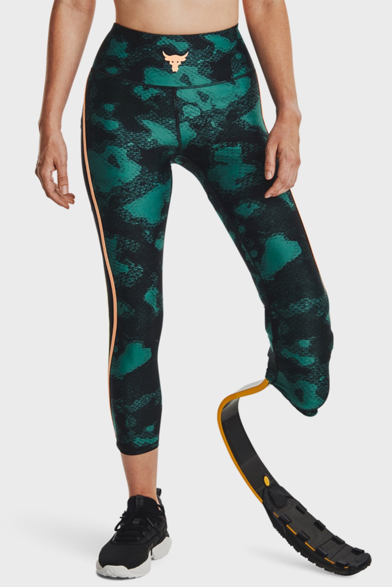 Женские зеленые тайтсы с узором Pjt Rck HG Pt Ankl Lg Fam 9