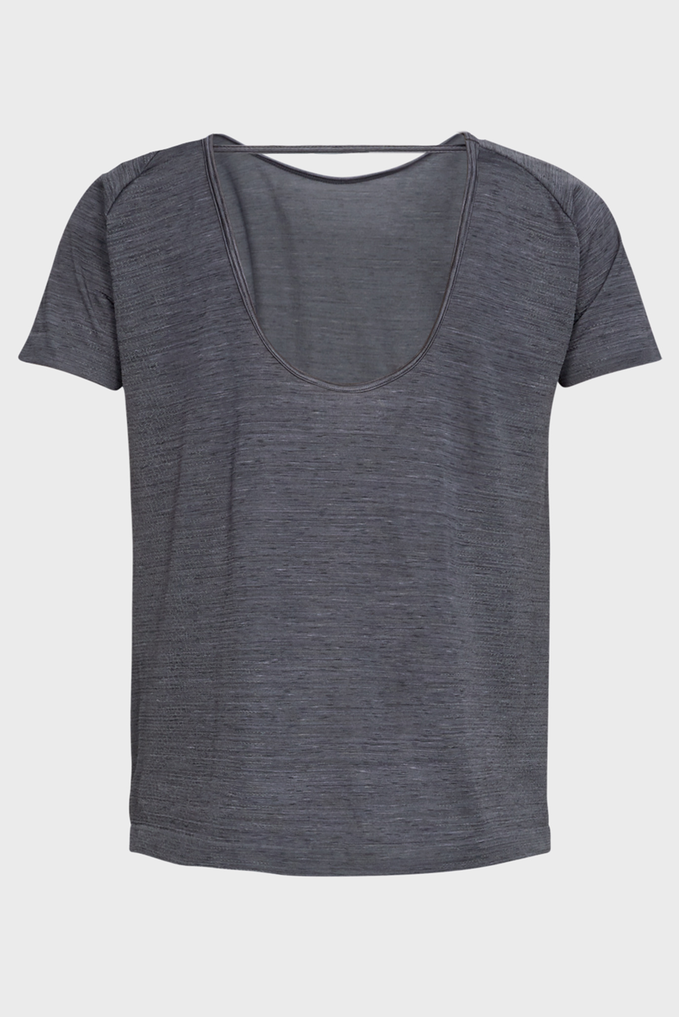 Женская черная футболка TB Seamless Spacedye SS 10