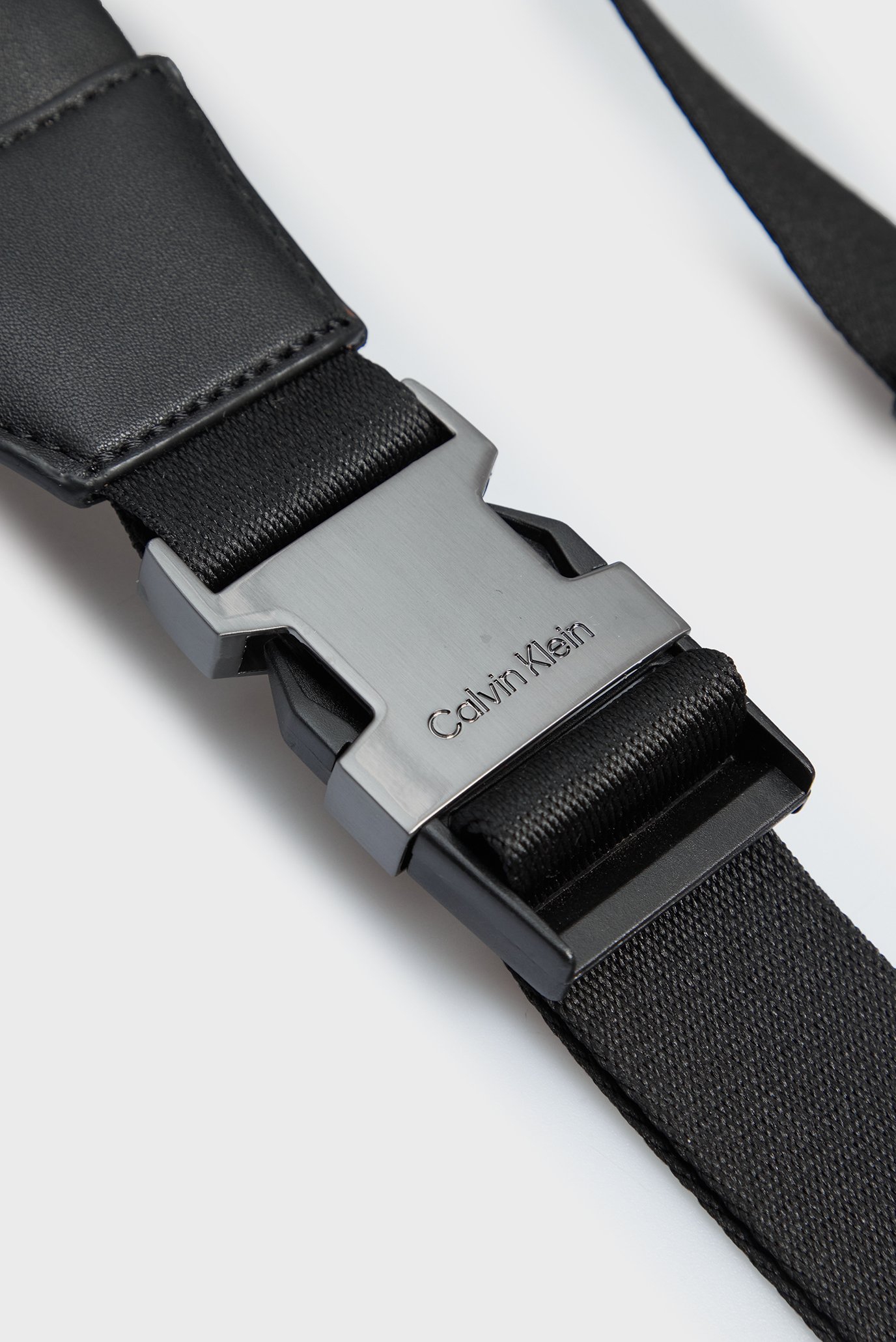 Мужская черная поясная сумка с узором MINIMALISM WAISTBAG MONO 5