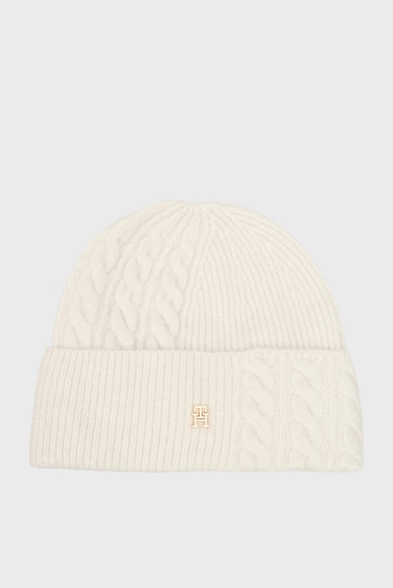 Шапка TH ELEVATED CHIC FLUFFY BEANIE Tommy Hilfiger Шапка TH ELEVATED CHIC FLUFFY BEANIE Tommy Hilfiger