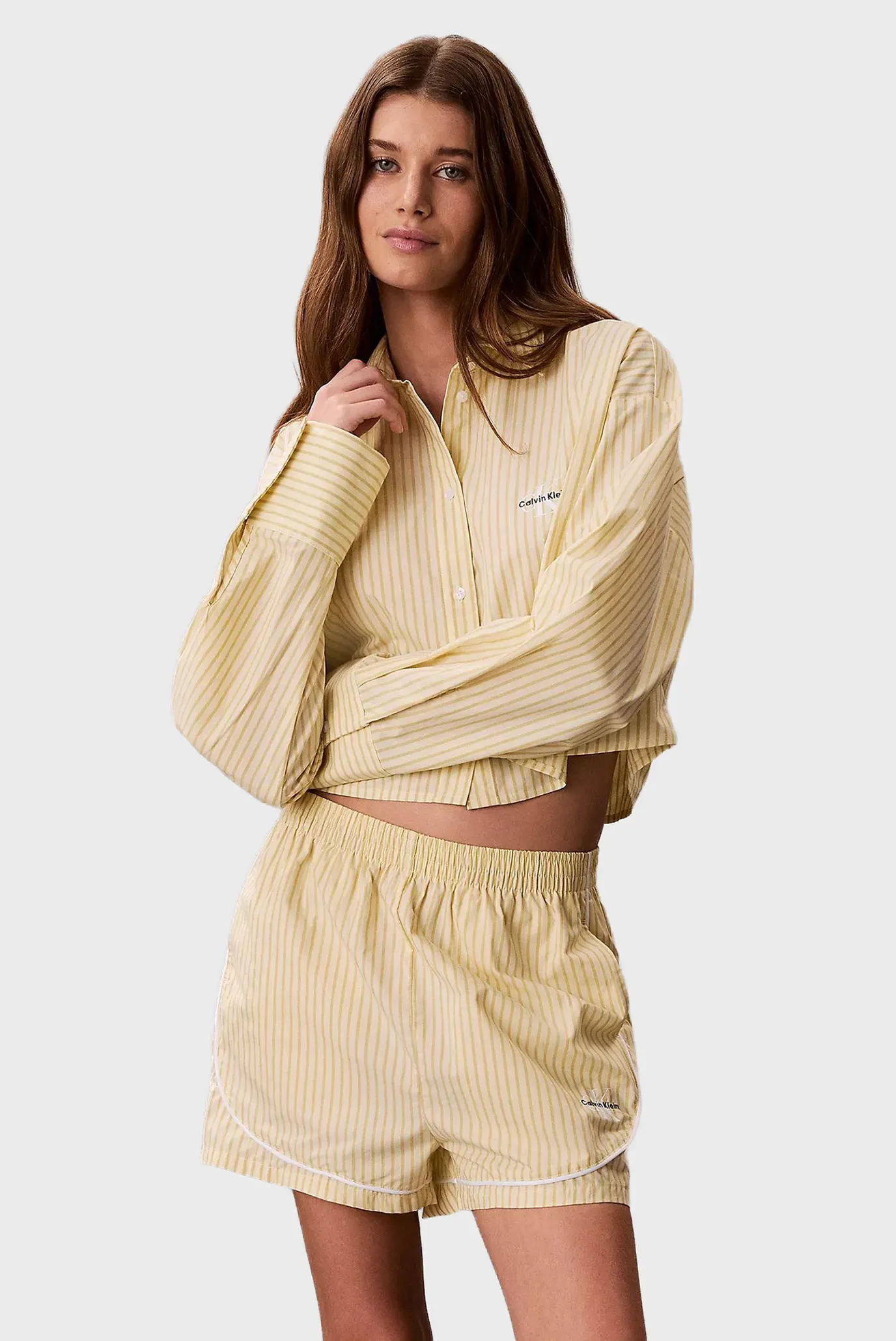 Шорты CK GRAPHIC POPLIN TRACK SHORT 6