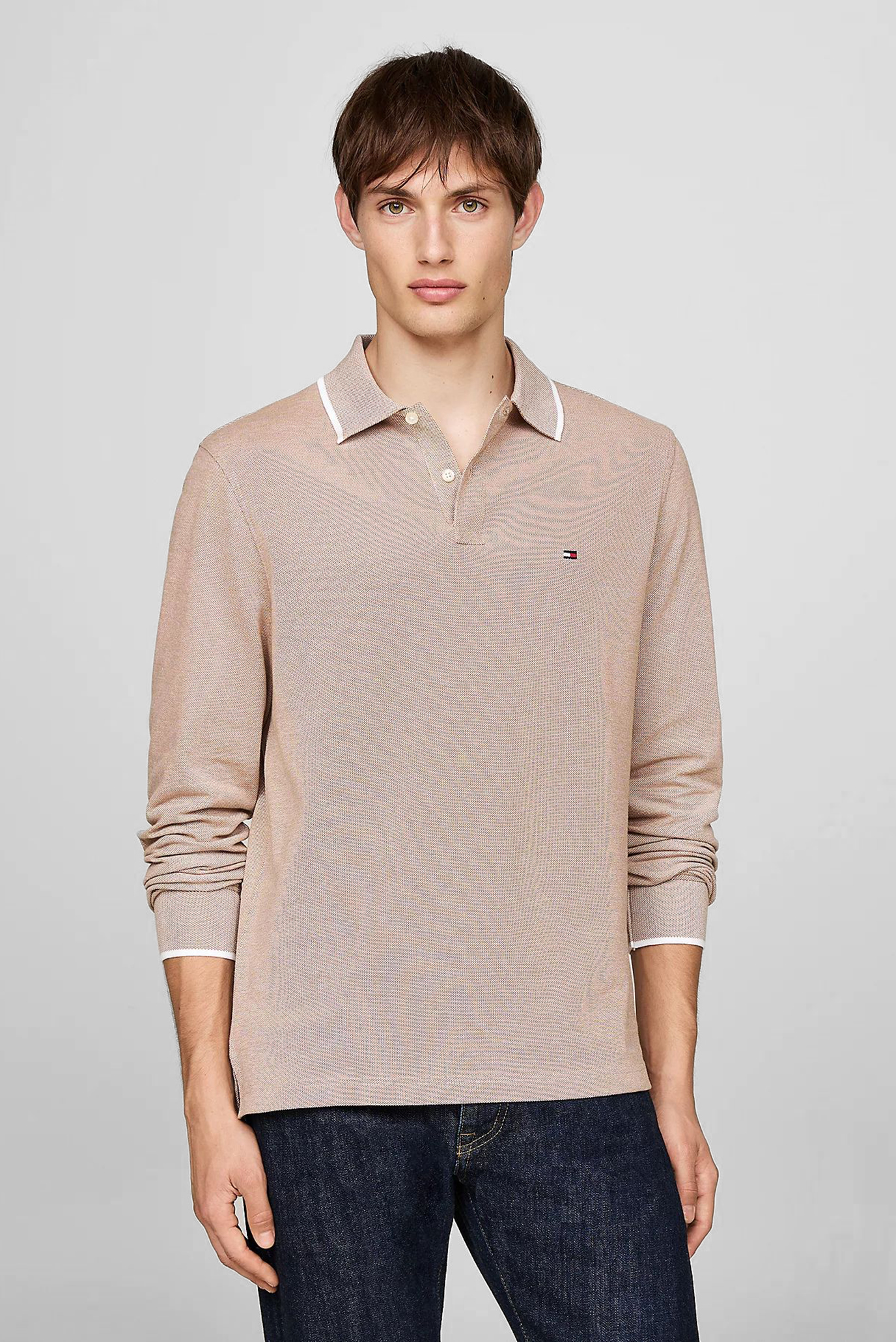 Поло с длинным рукавом/L/S OXFORD TIPPED REG POLO 1