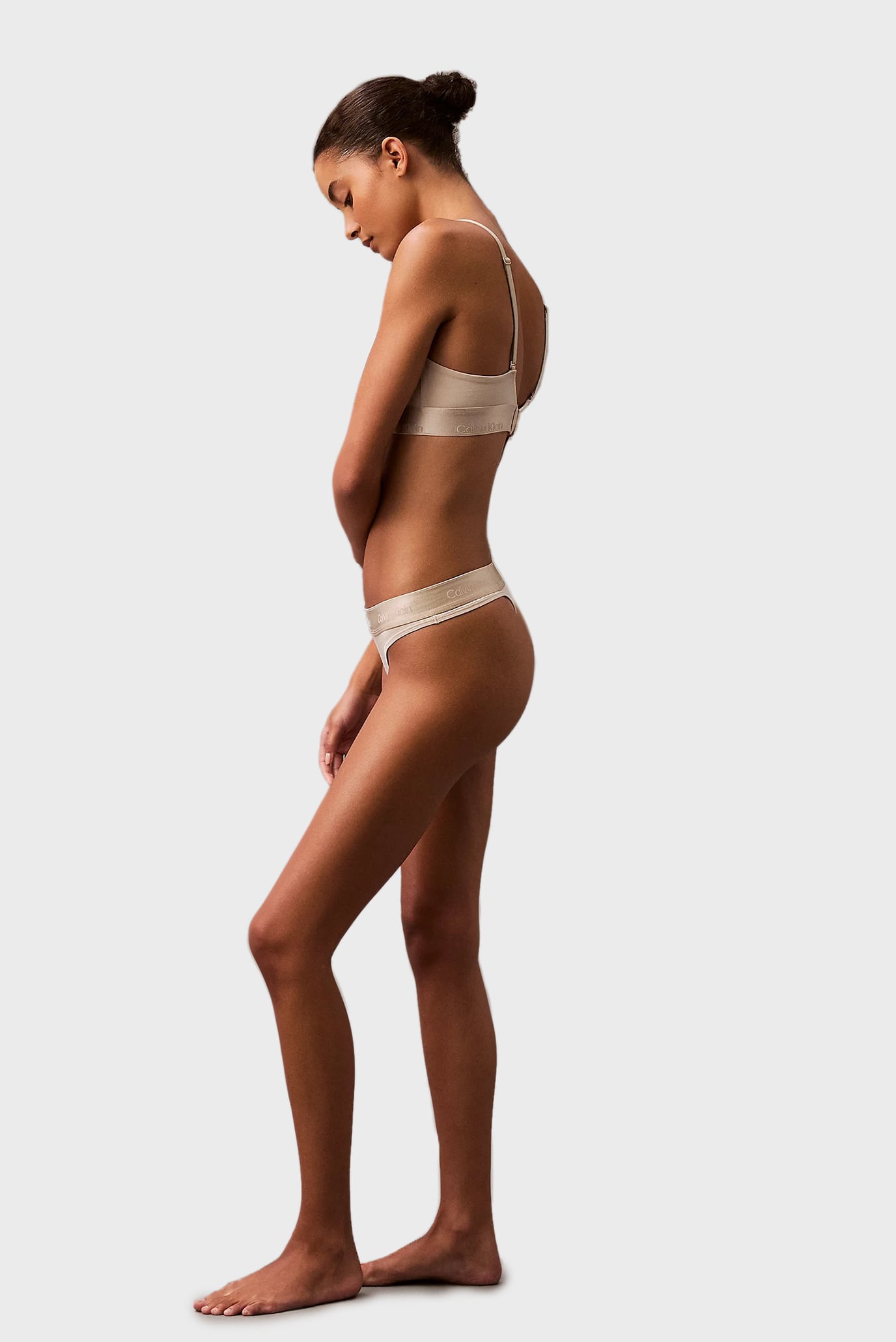 Женские бежевые трусики 4