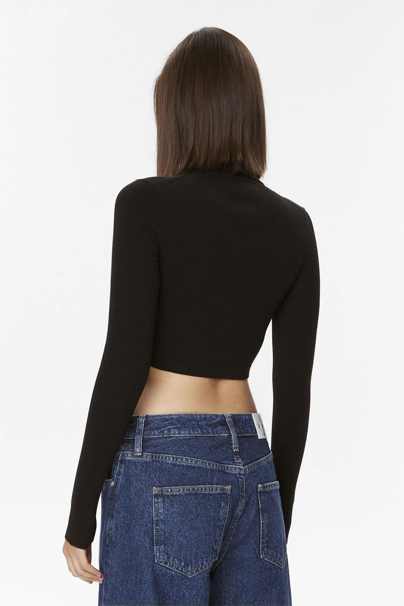 Свитер LABEL TIGHT CROP V-NECK SWEATER 3