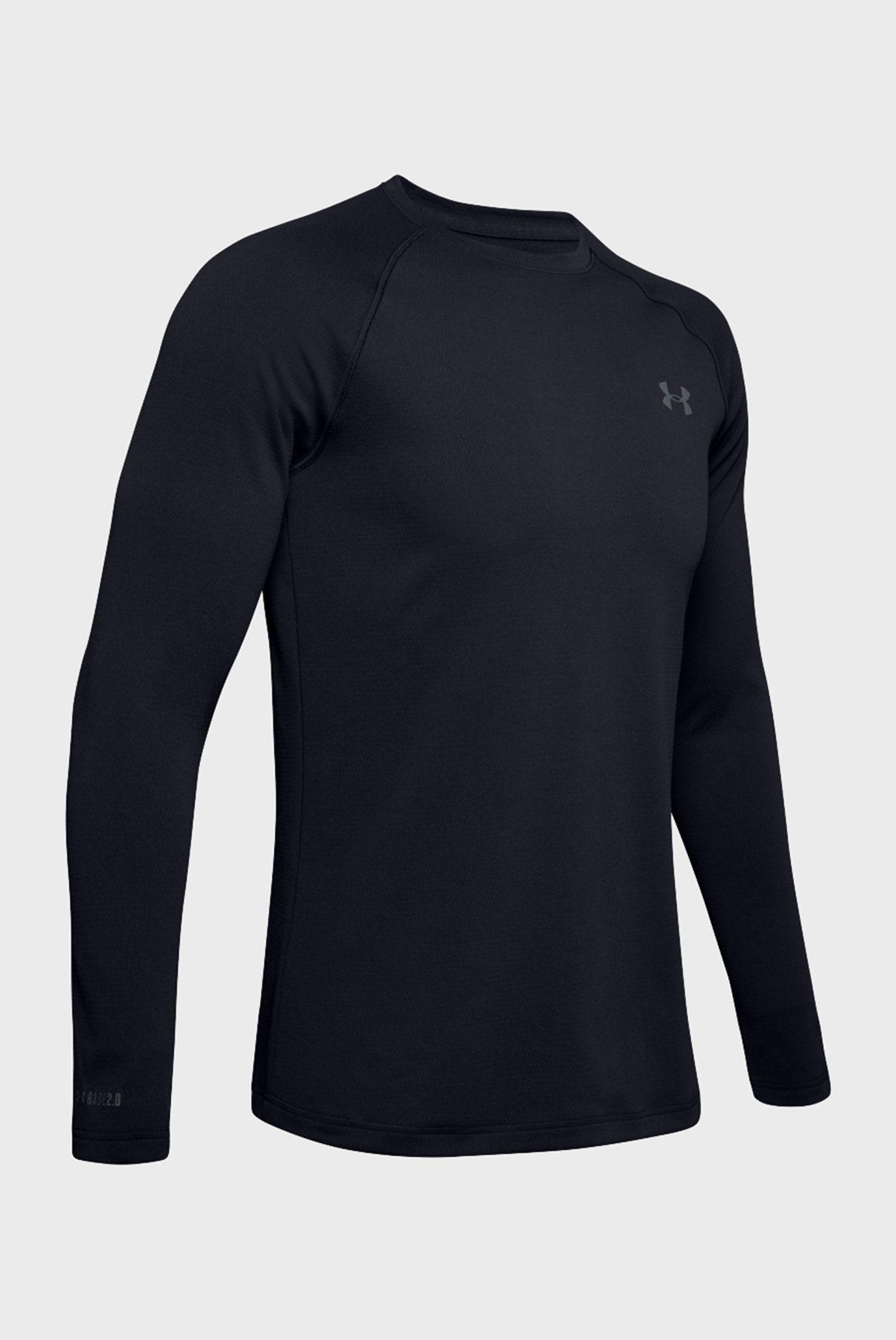 Мужской черный лонгслив Packaged Base 2.0 CrewUnder Armour Мужской черный лонгслив Packaged Base 2.0 Crew 9