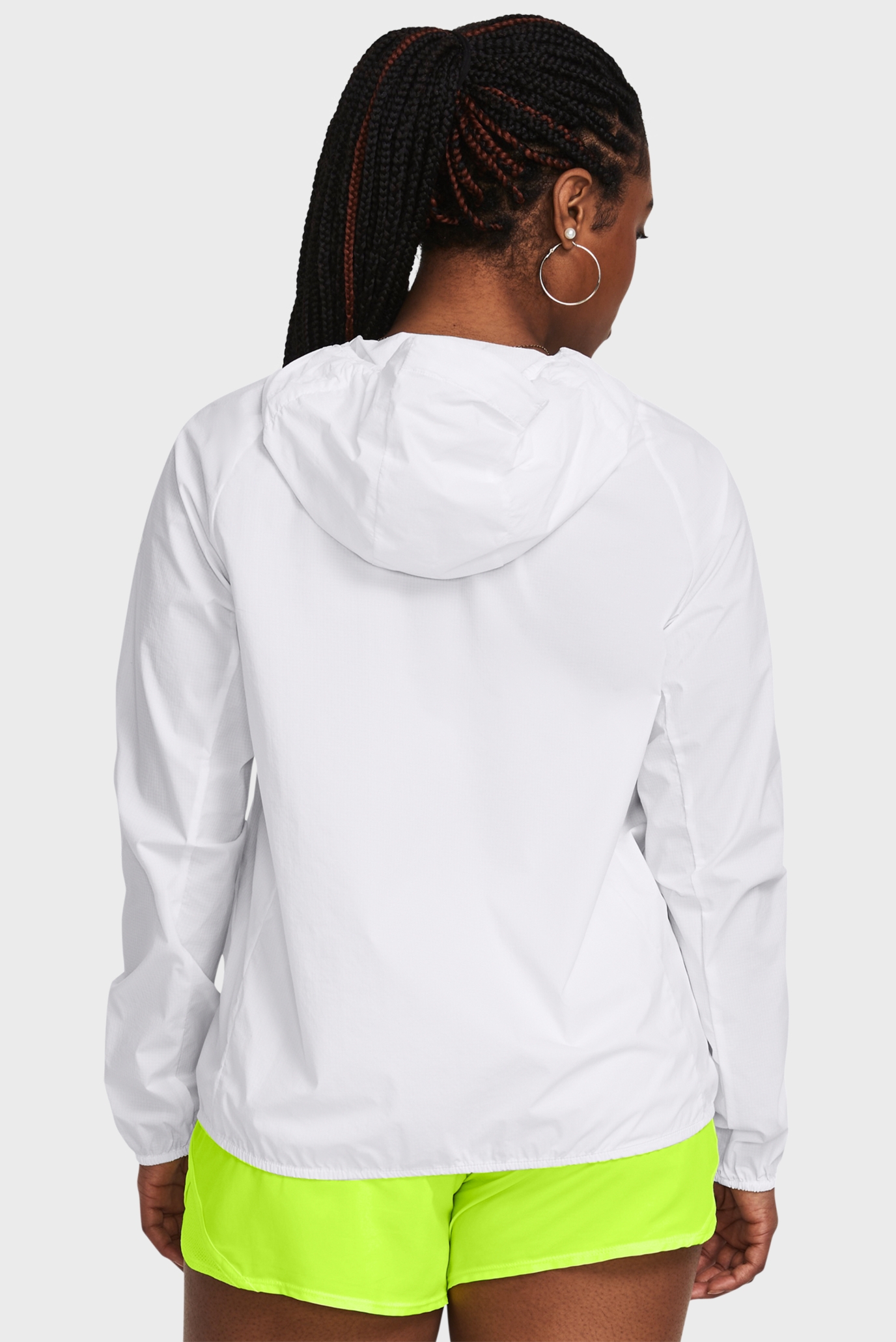 Женская белая ветровка LAUNCH LIGHTWEIGHT JKT 3