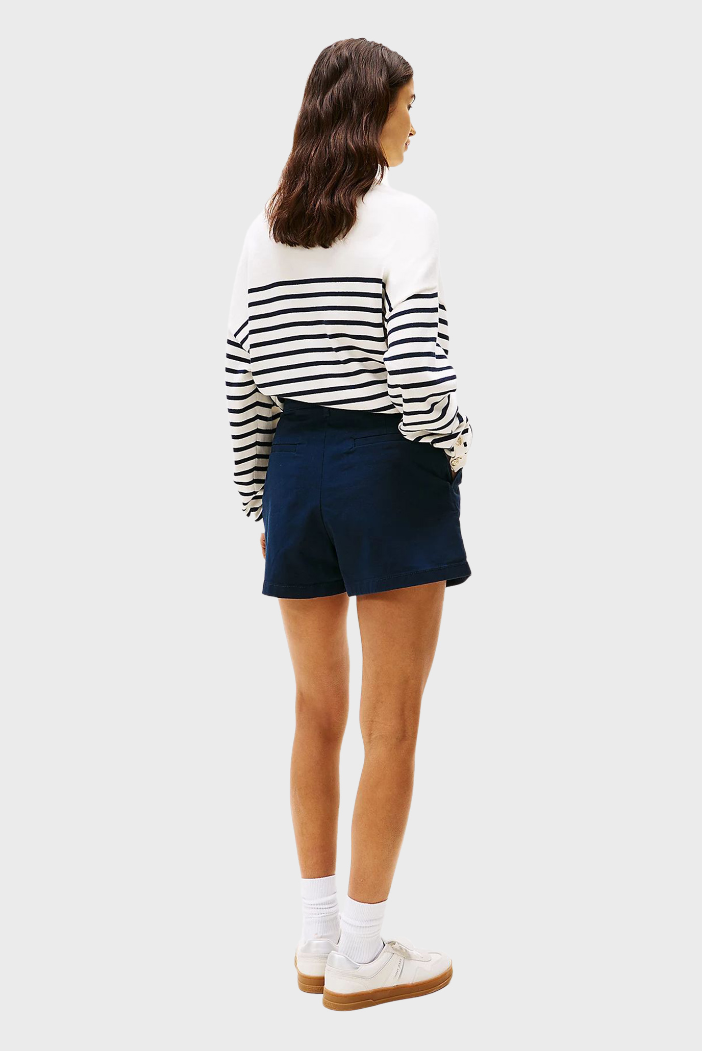 Женские темно-синие шорты CLAIRE HR PLEATED SHORT 3