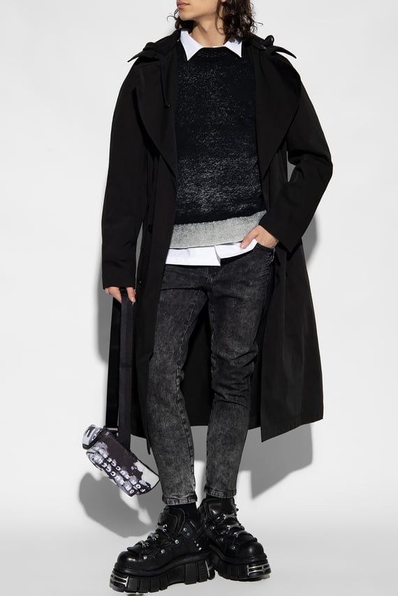 Мужской черный джемпер K-LARENCE-B KNITWEAR