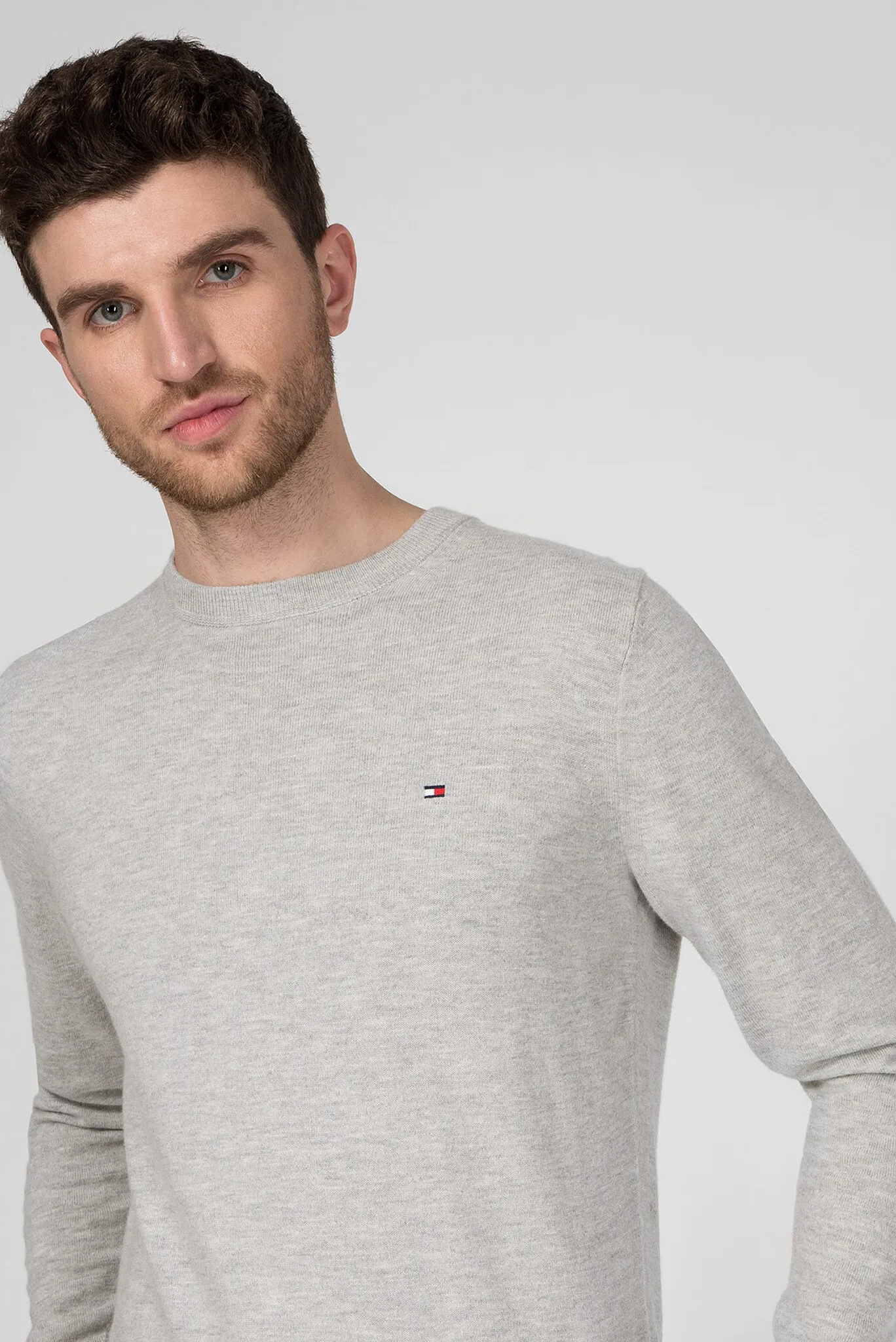 Мужской серый джемпер LUXURY TOUCH 2