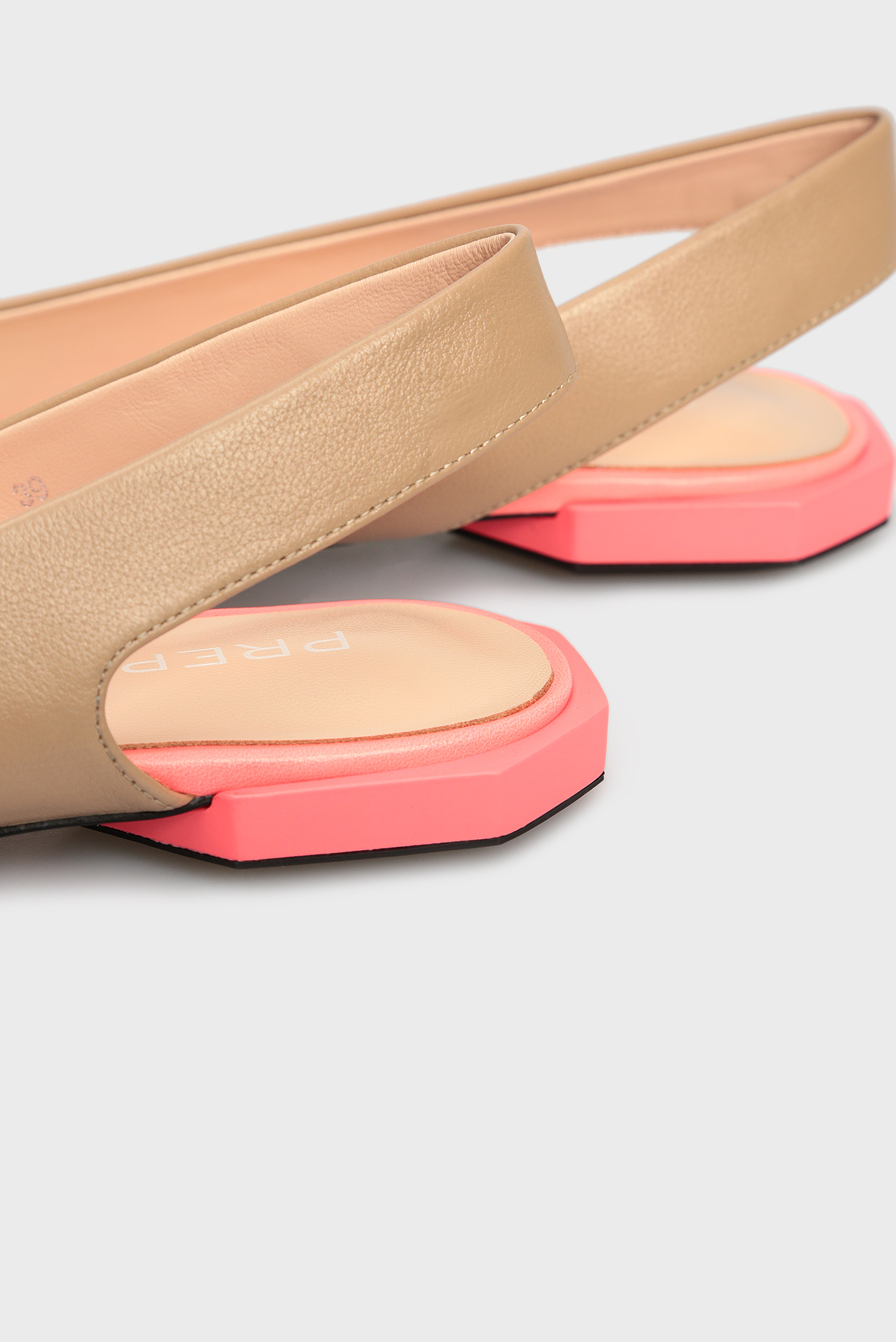 Женские кожаные слингбэки 9