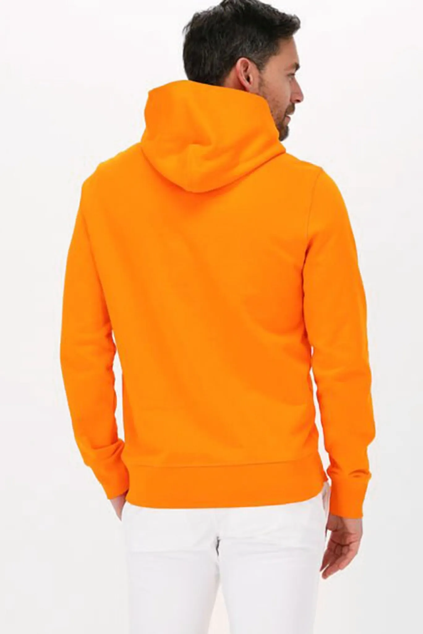 Мужское оранжевое худи SQUARE LOGO 2